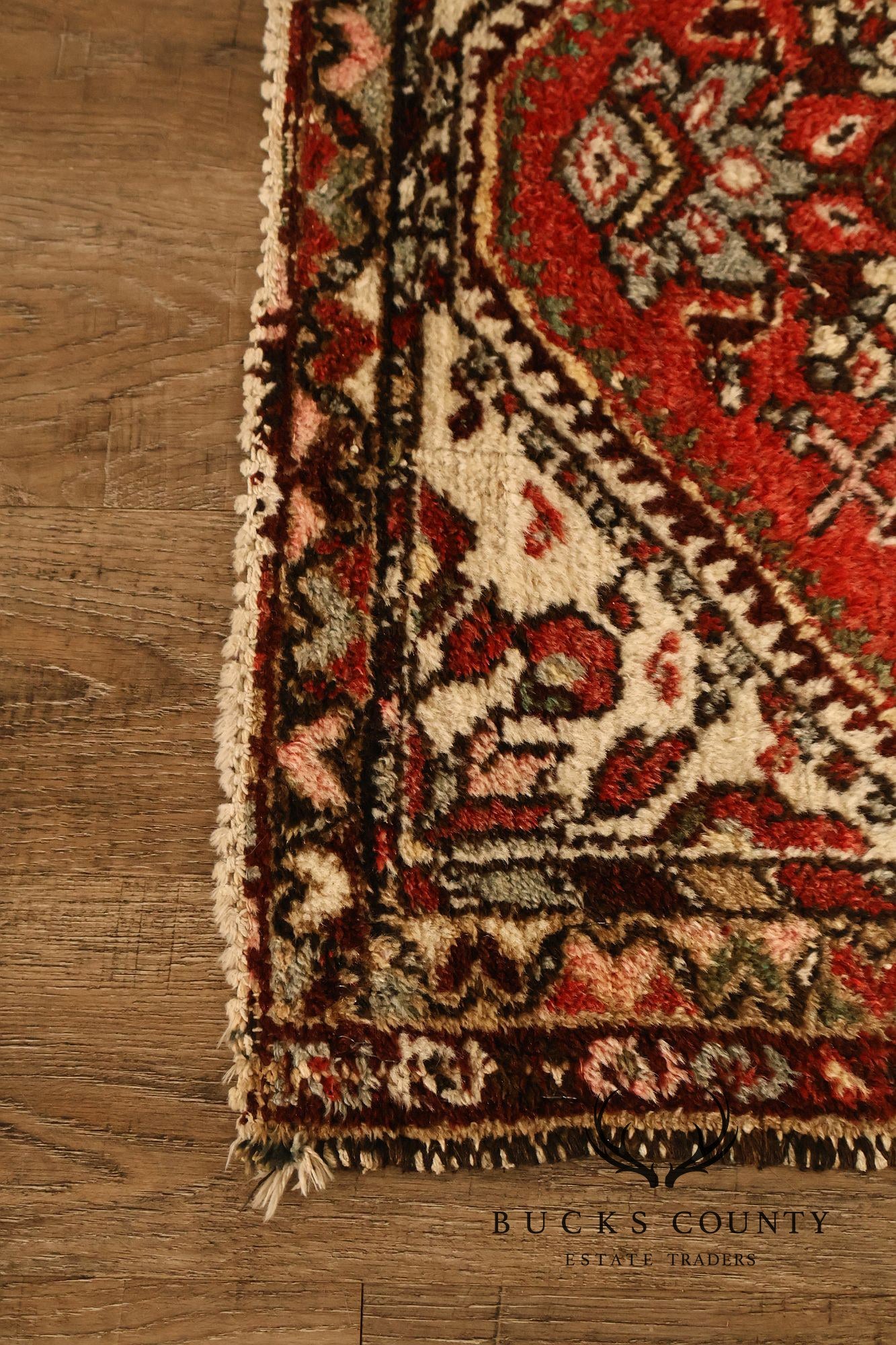 Hamedan Vintage Hand Woven Wool Area Rug