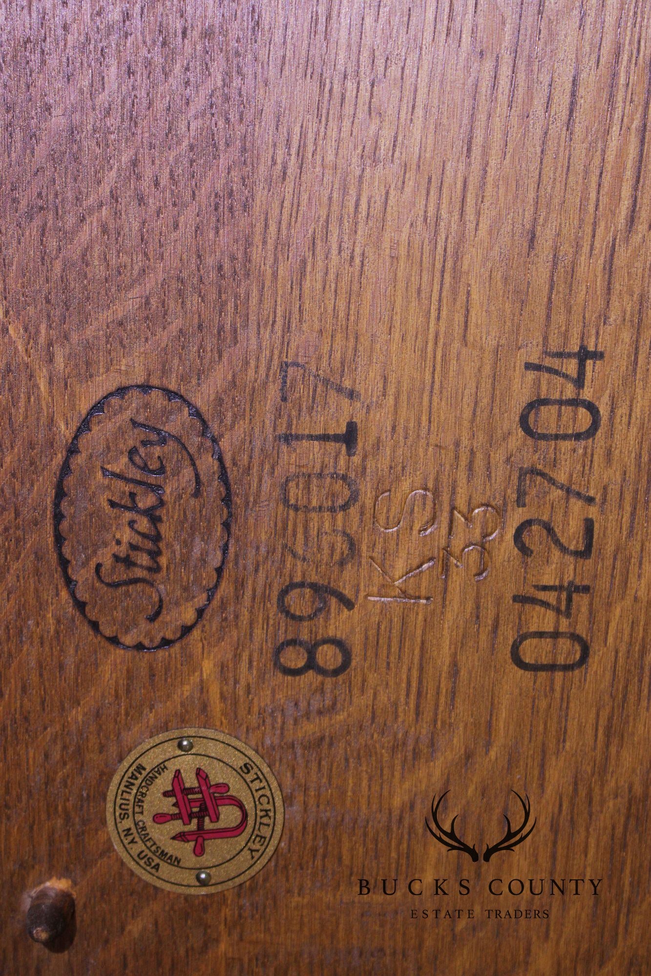 Stickley Mission Collection Oak Trestle Dining Table