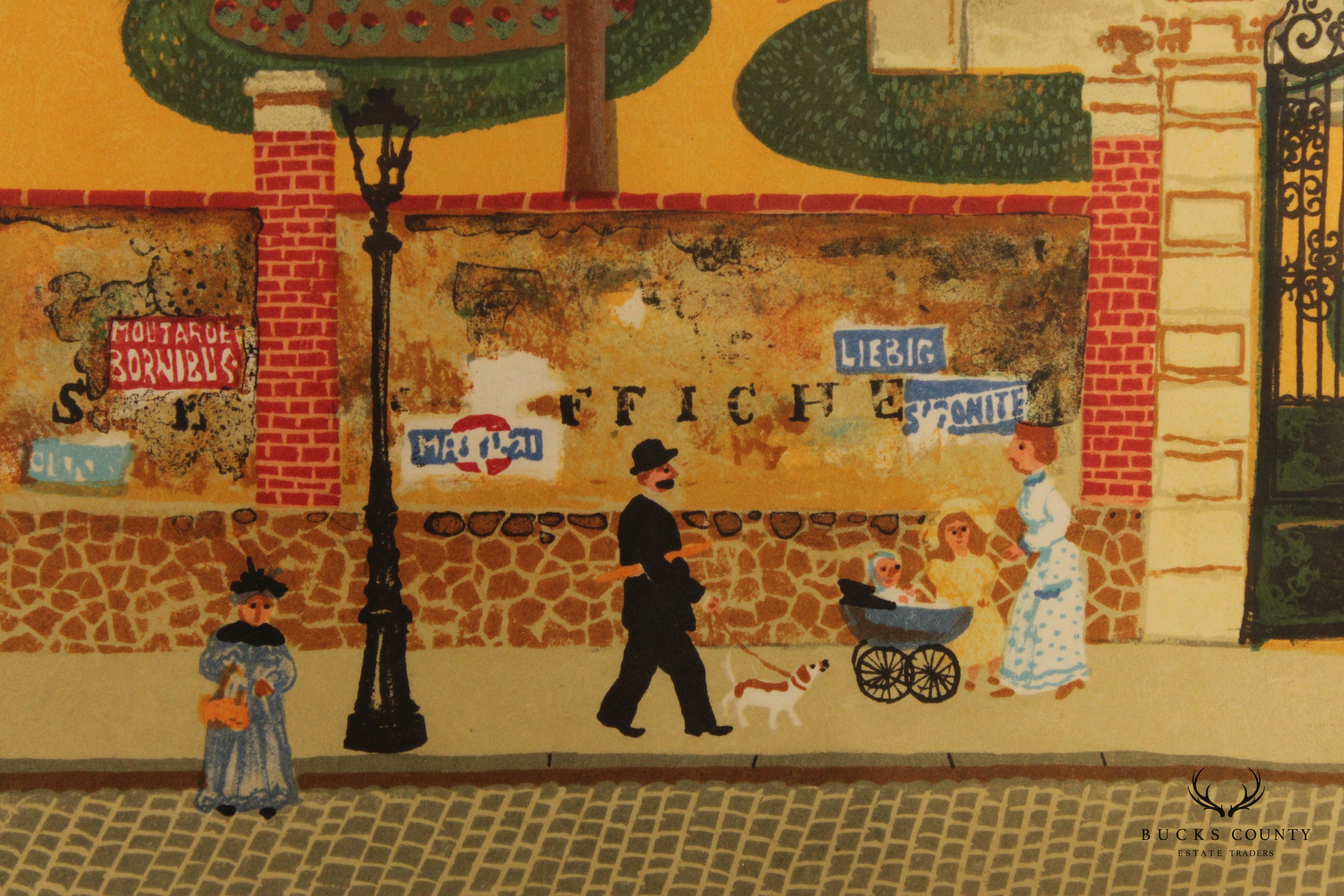 Michel Delacroix 'Bonjour Mr. Rousseau' Framed Limited Edition Print