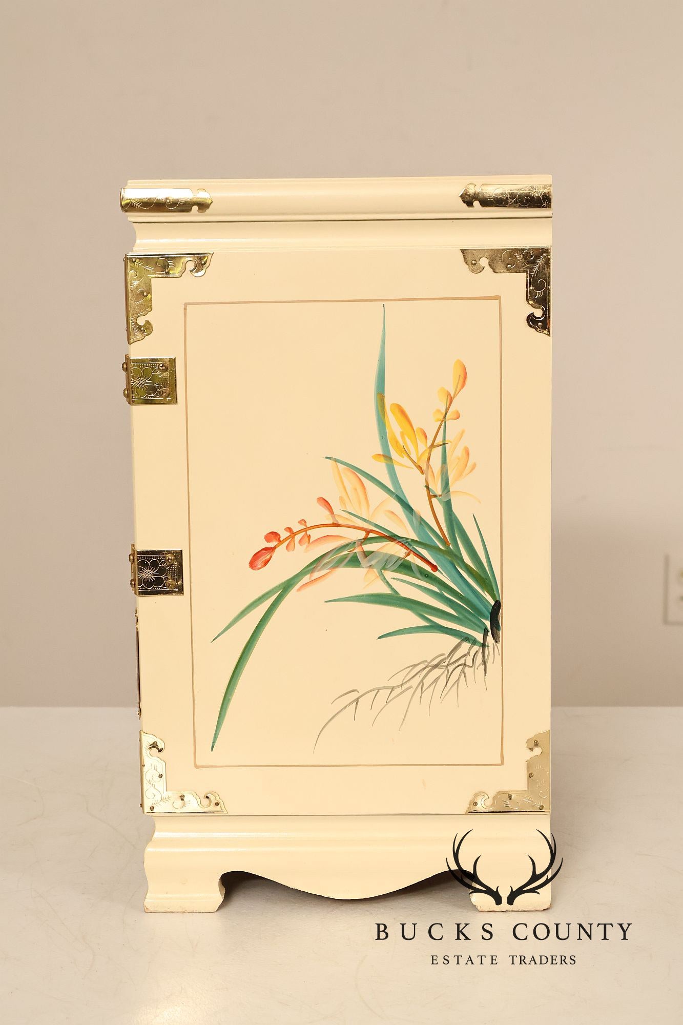 Painted Chinoiserie Style Jewelry Chest