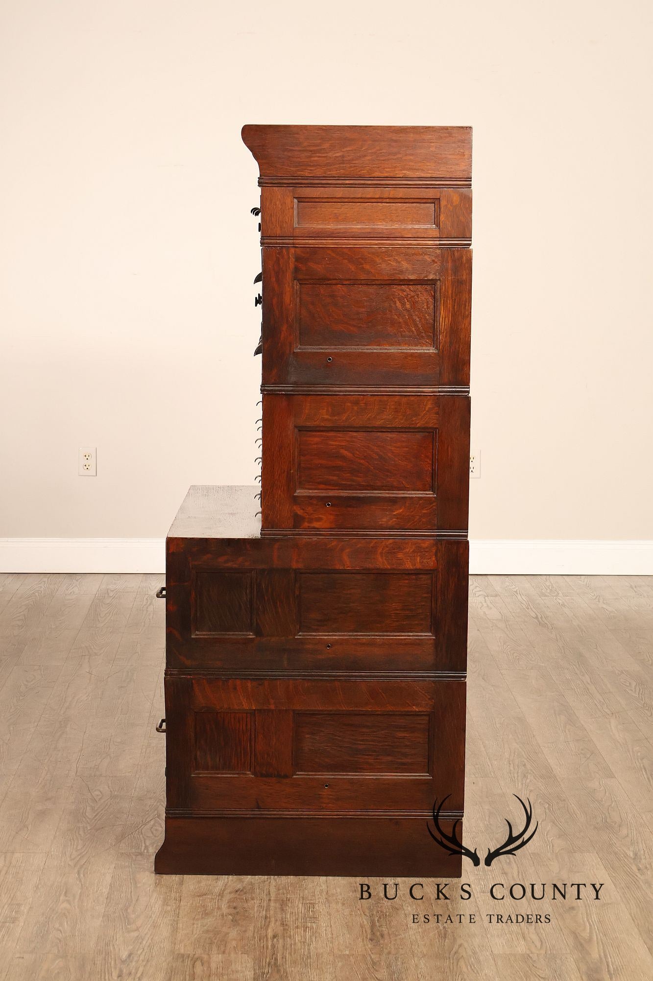 Yawman & Erbe Antique Oak Multi-Drawer File Cabinet