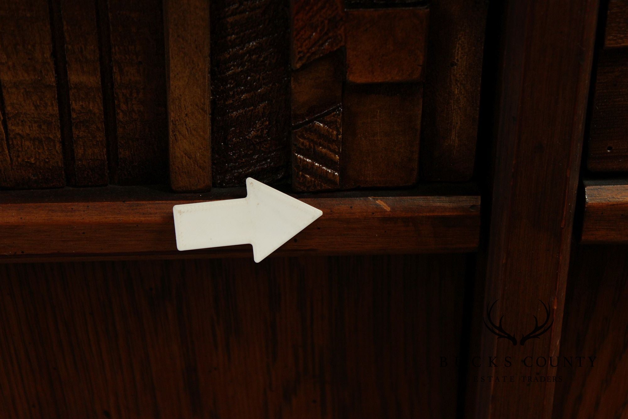 Lane 'Pueblo' Brutalist Oak China Cabinet