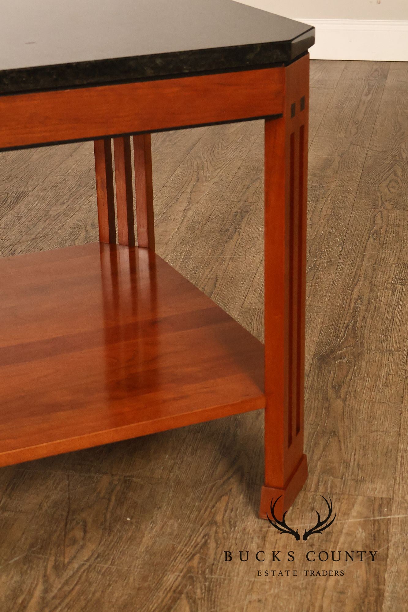 Stickley 21st Century Collection Granite Top Cherry End Table