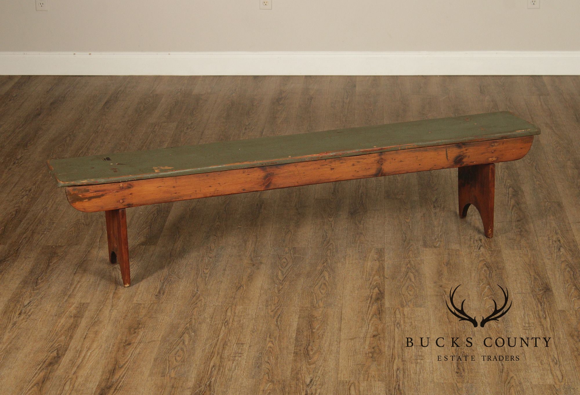 Antique Primitive Pine Bench