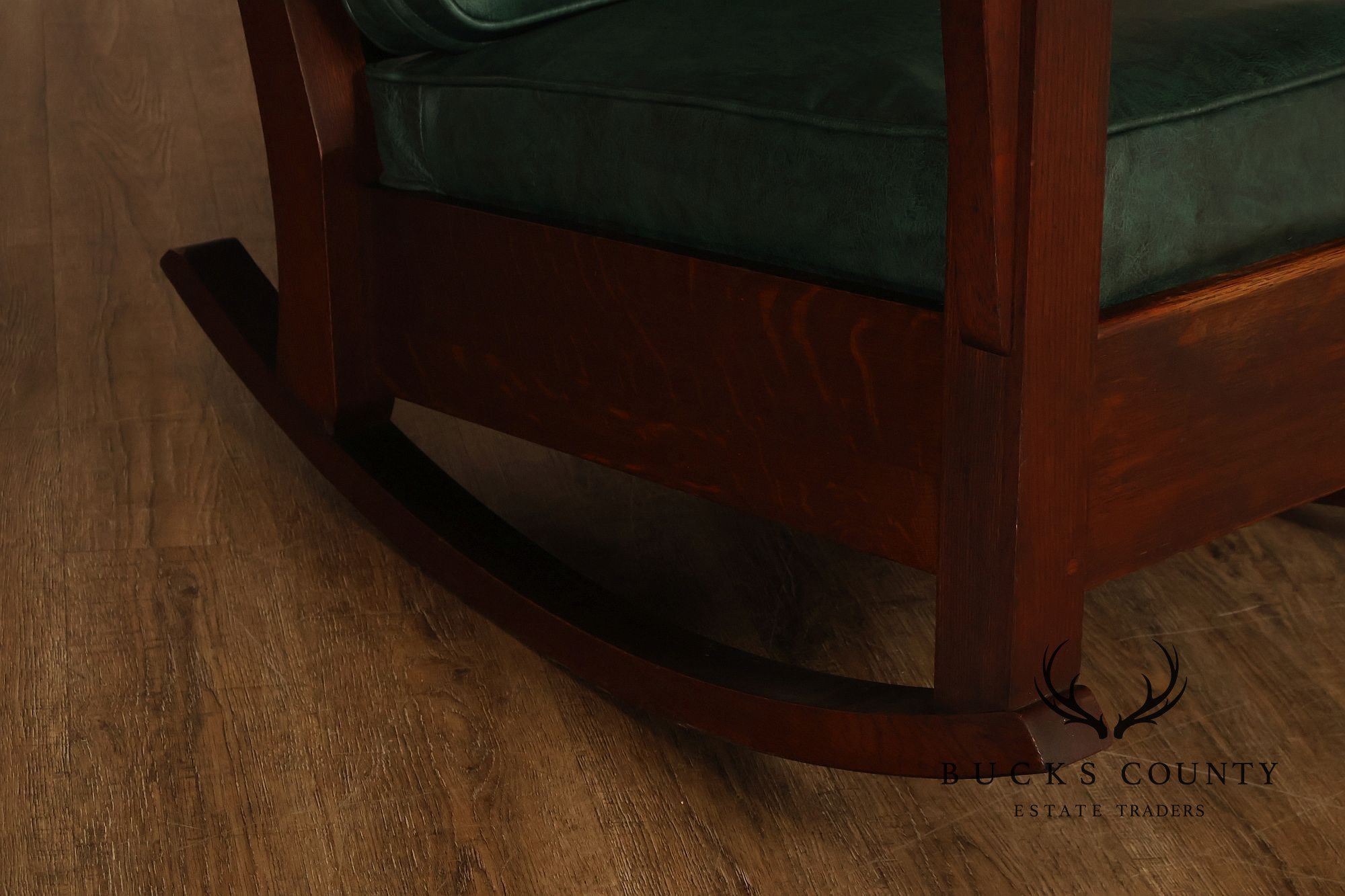Limbert Arts & Crafts Antique Mission Oak Lounge Chair And Rocking Chair