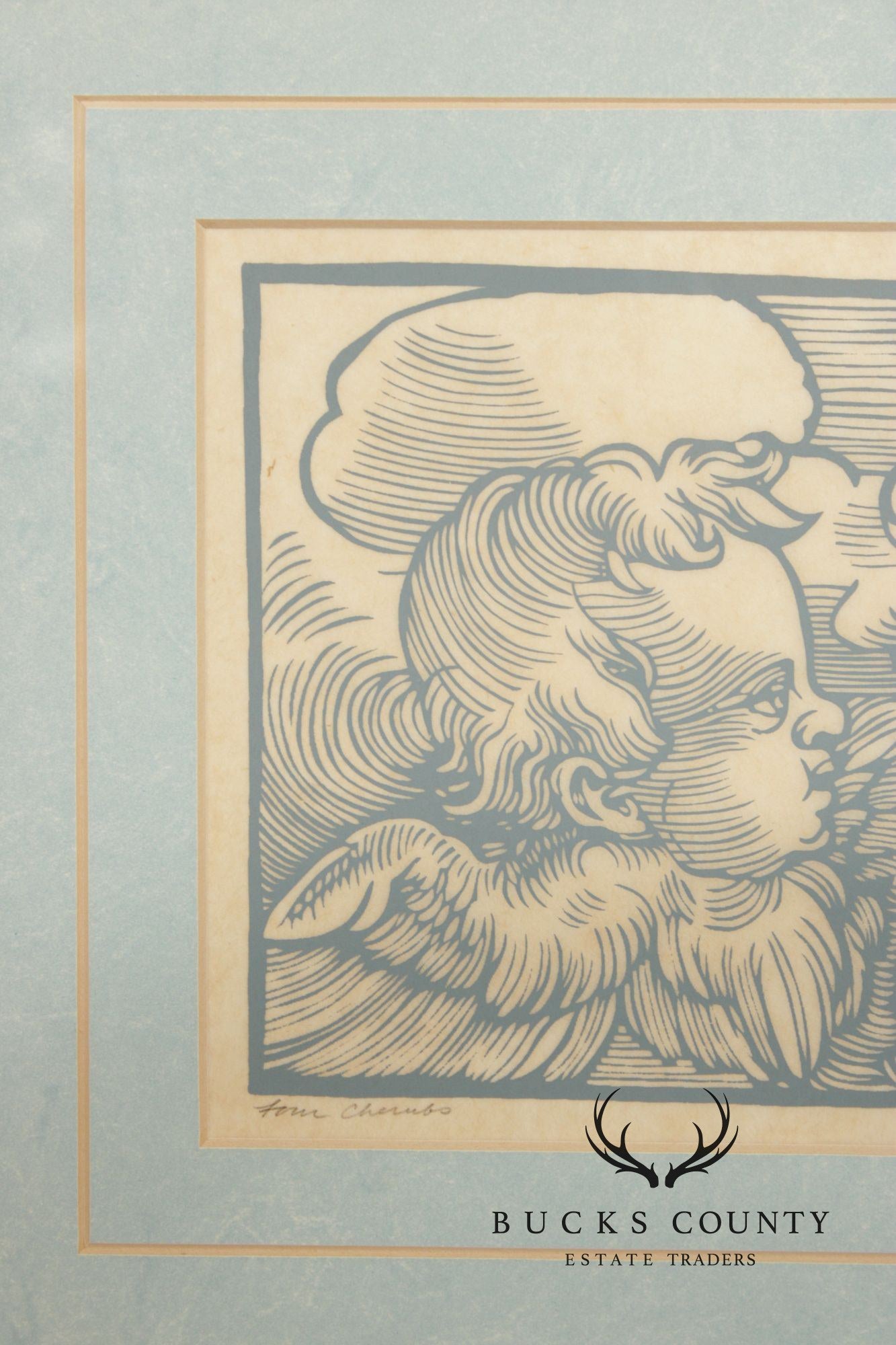 Allen Bjorkman Renaissance Style Print, 'Four Cherubs'