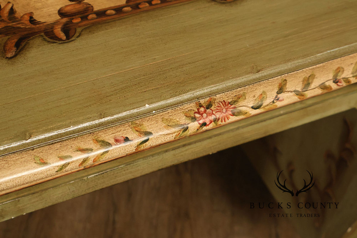 Lane Italian Rococo Style Painted Writing Desk