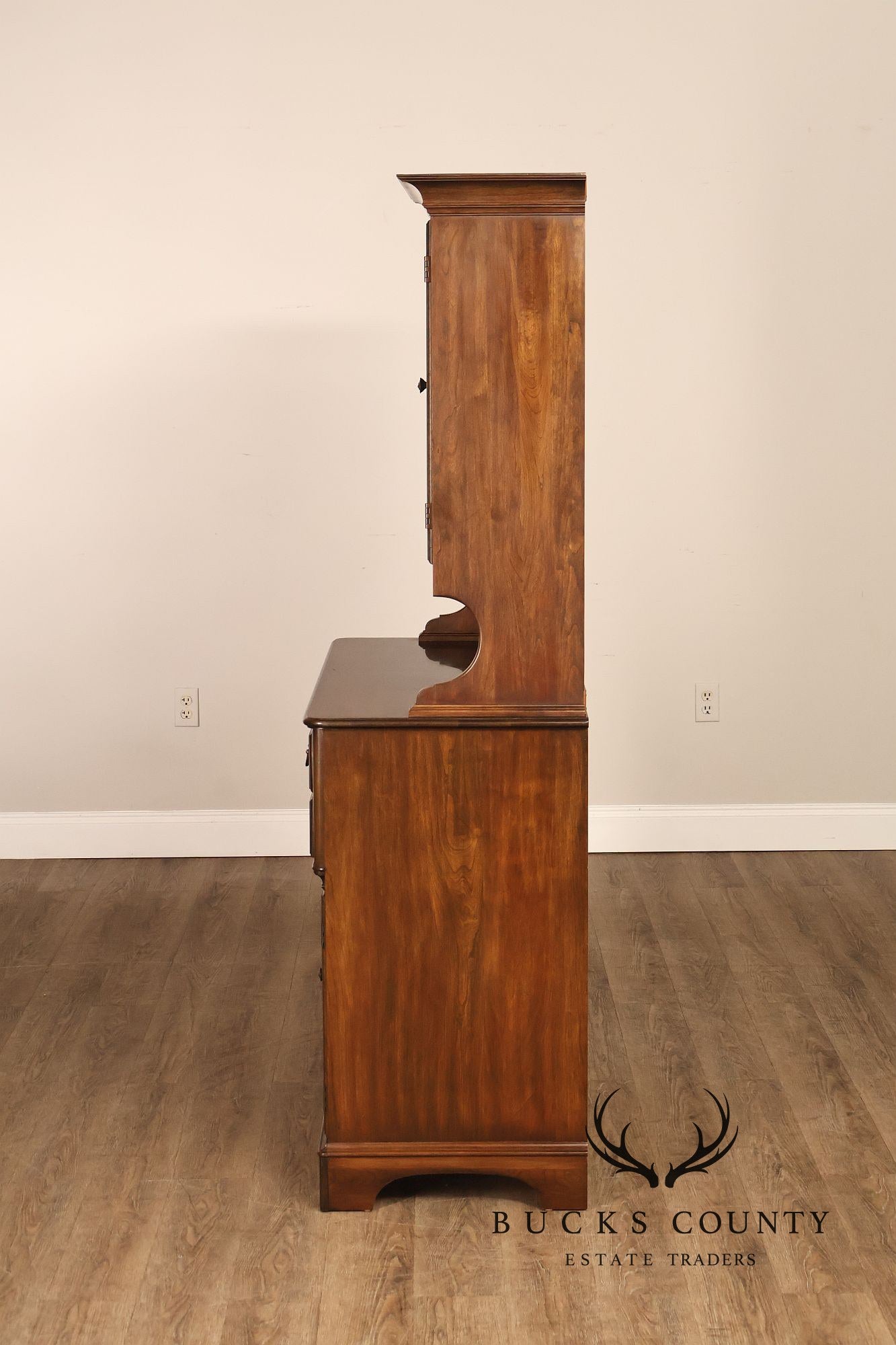 Pennsylvania House Vintage Cherry Step Back Hutch China Cabinet