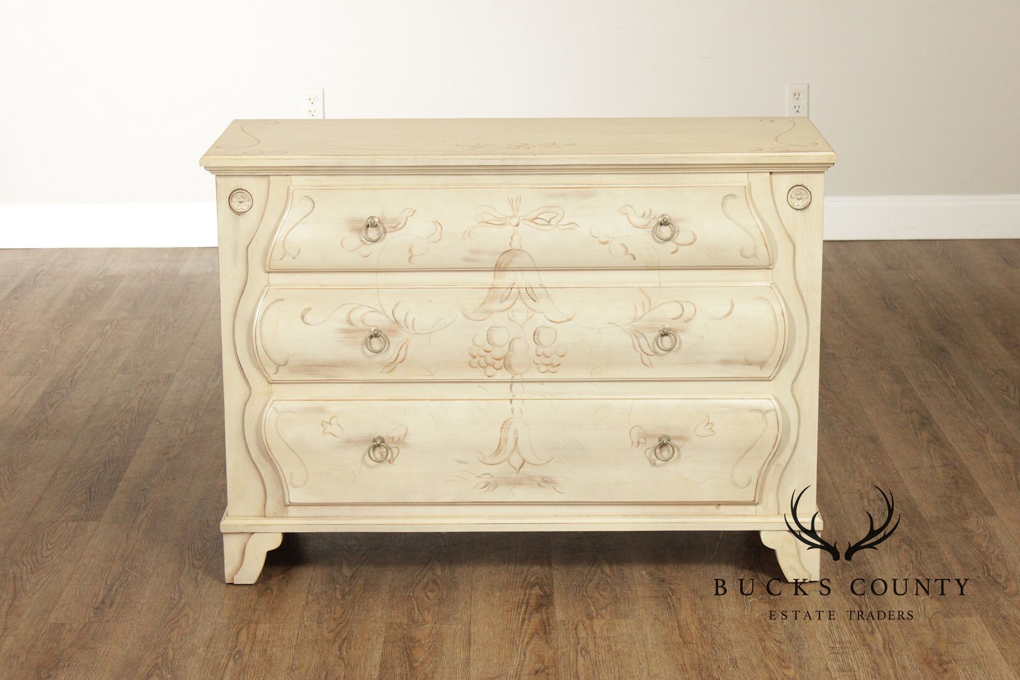 Ethan Allen 'Legacy' Paint Decorated Chest of Drawers