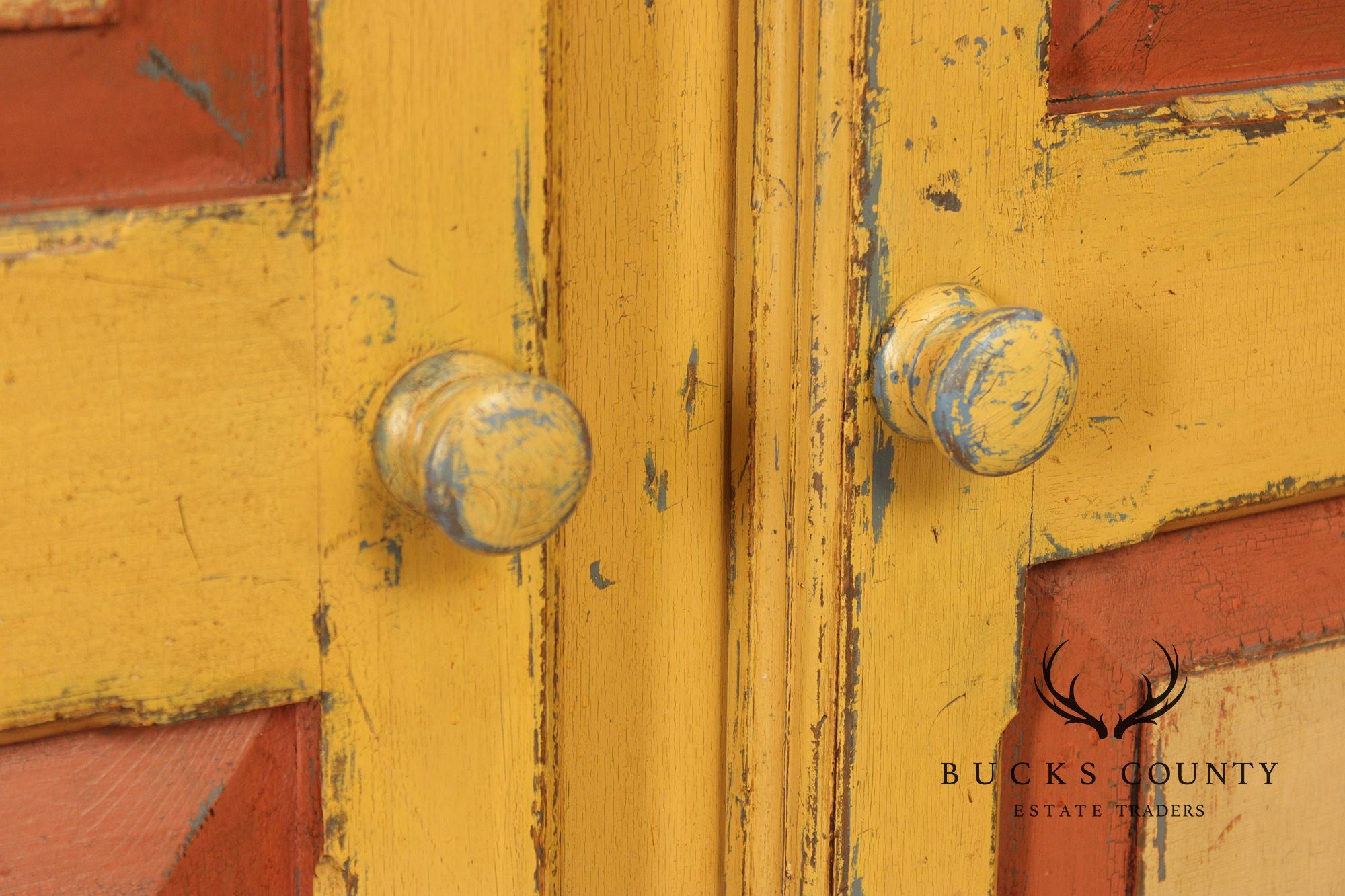 Custom Quality Country Farmhouse Painted Armoire Storage Cupboard