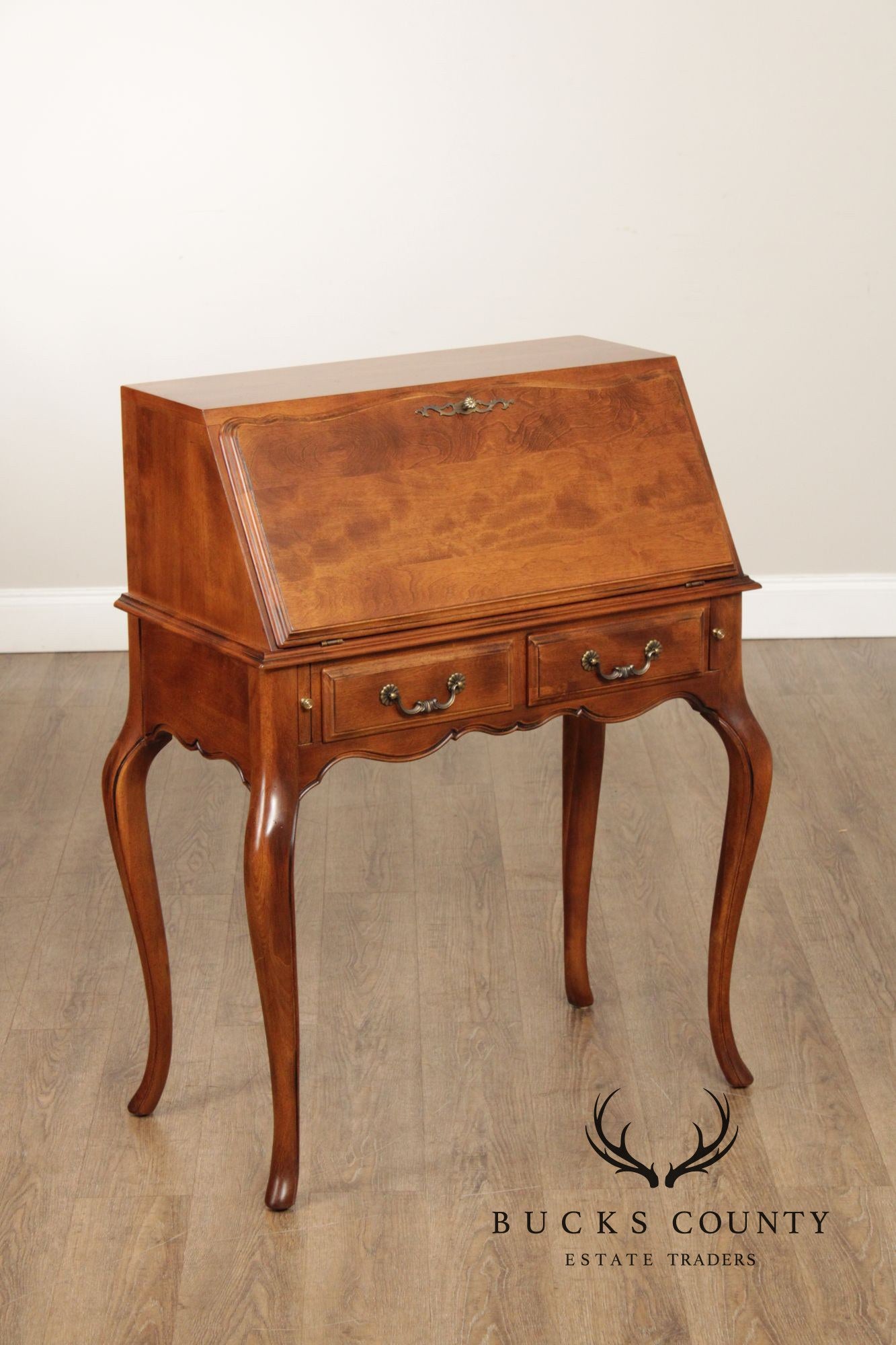 Ethan Allen 'Country French' Slant Front Maple Writing Desk