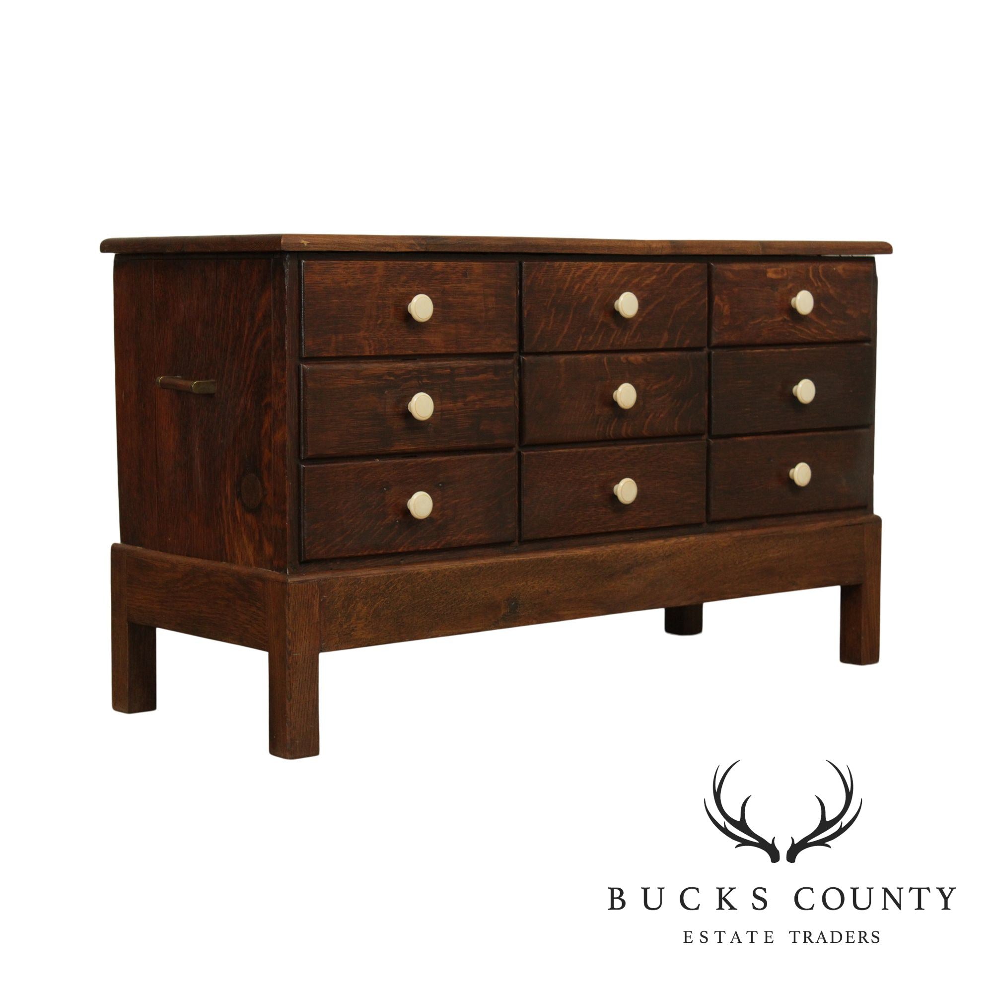 Wabash Cabinet Co. Antique 9 Drawer Letter File