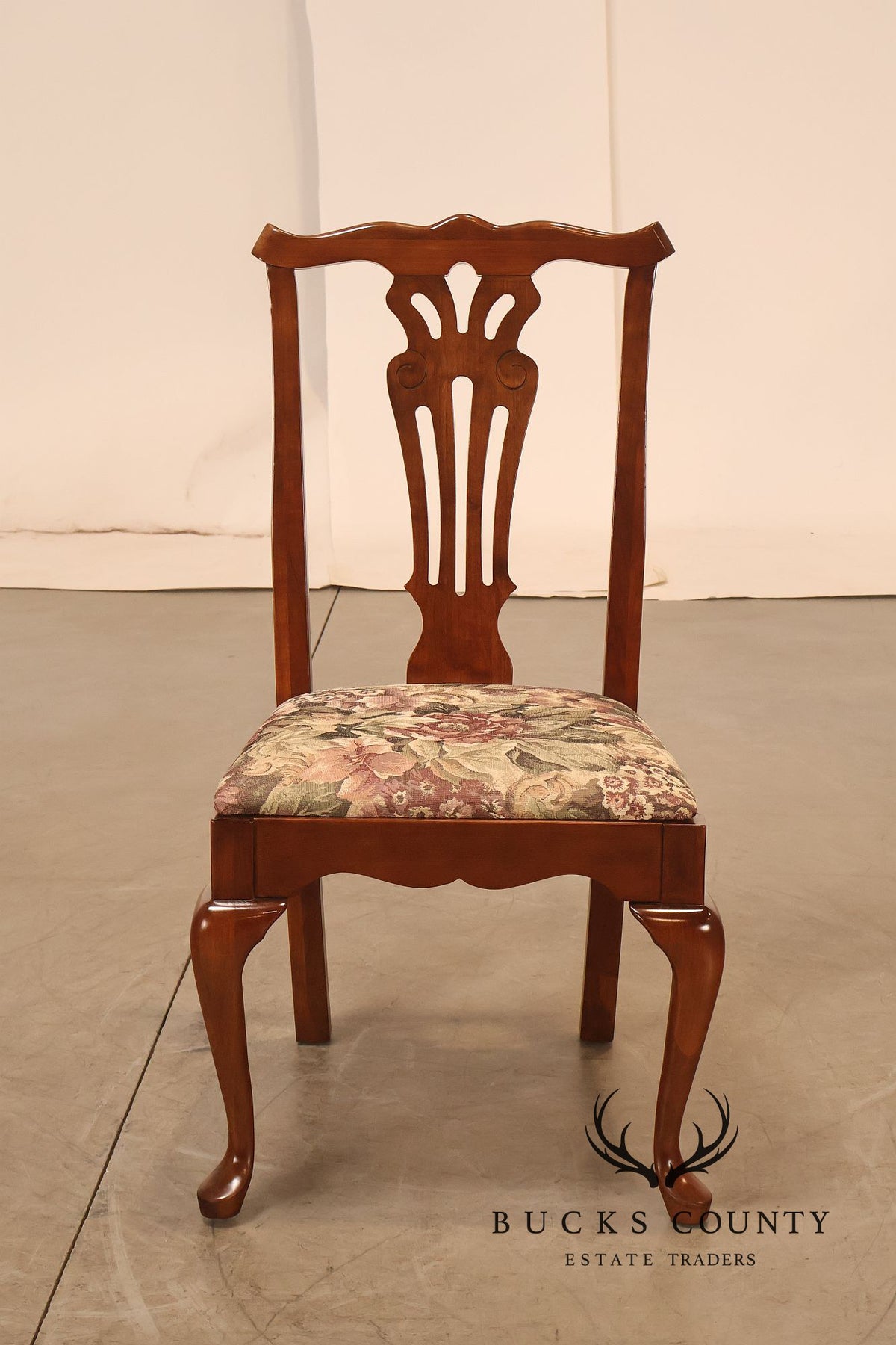 Pennsylvania House Chippendale Style Set of Six Cherry Dining Chairs