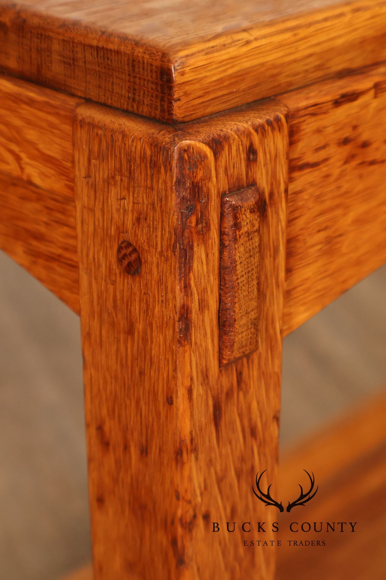 Antique Limbert Arts And Crafts Quarter Sawn Oak Server or Console Table