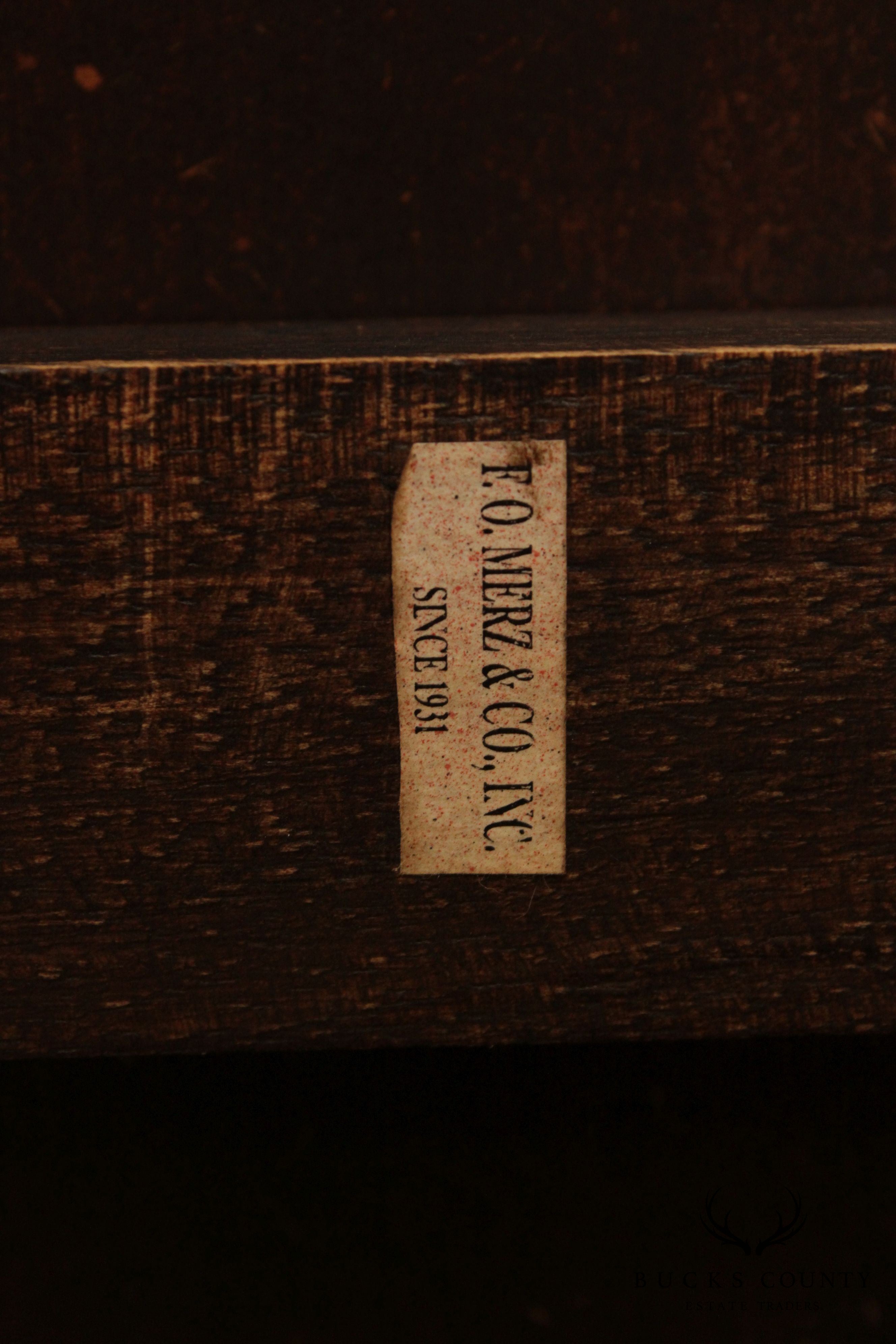 F.O. Mertz & Co Faux Bamboo Butlers Tray Table