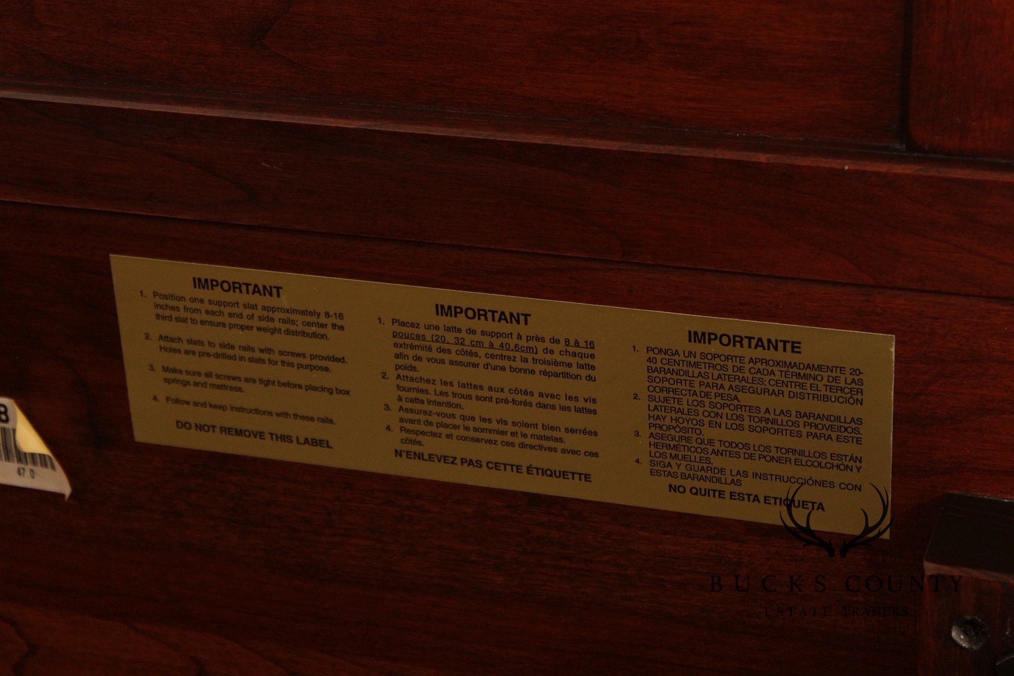 Lexington Bob Timberlake King Size Cherry Sleigh Bed