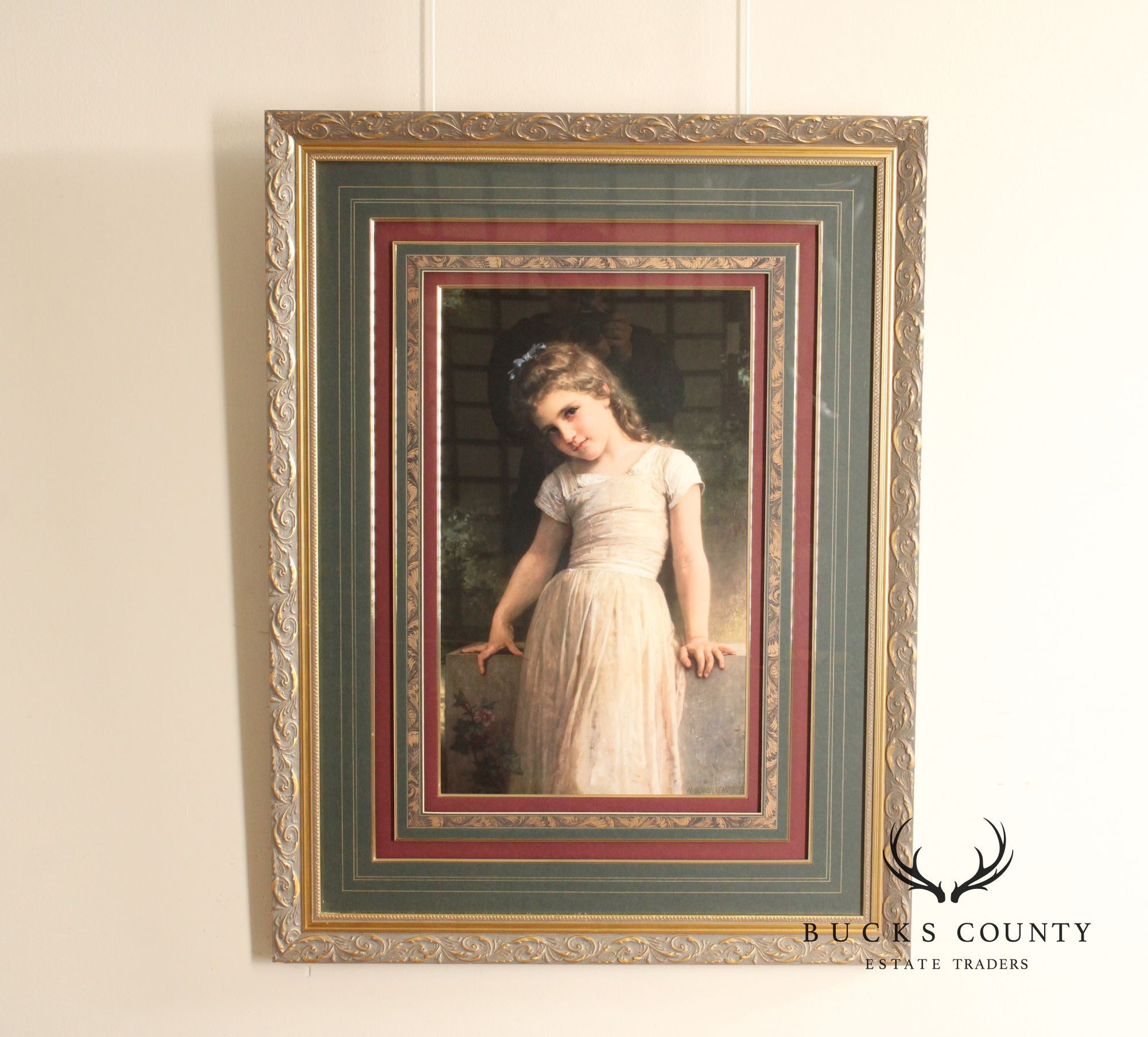 William-Adolphe Bouguereau Framed Print, 'L'Espieglerie'
