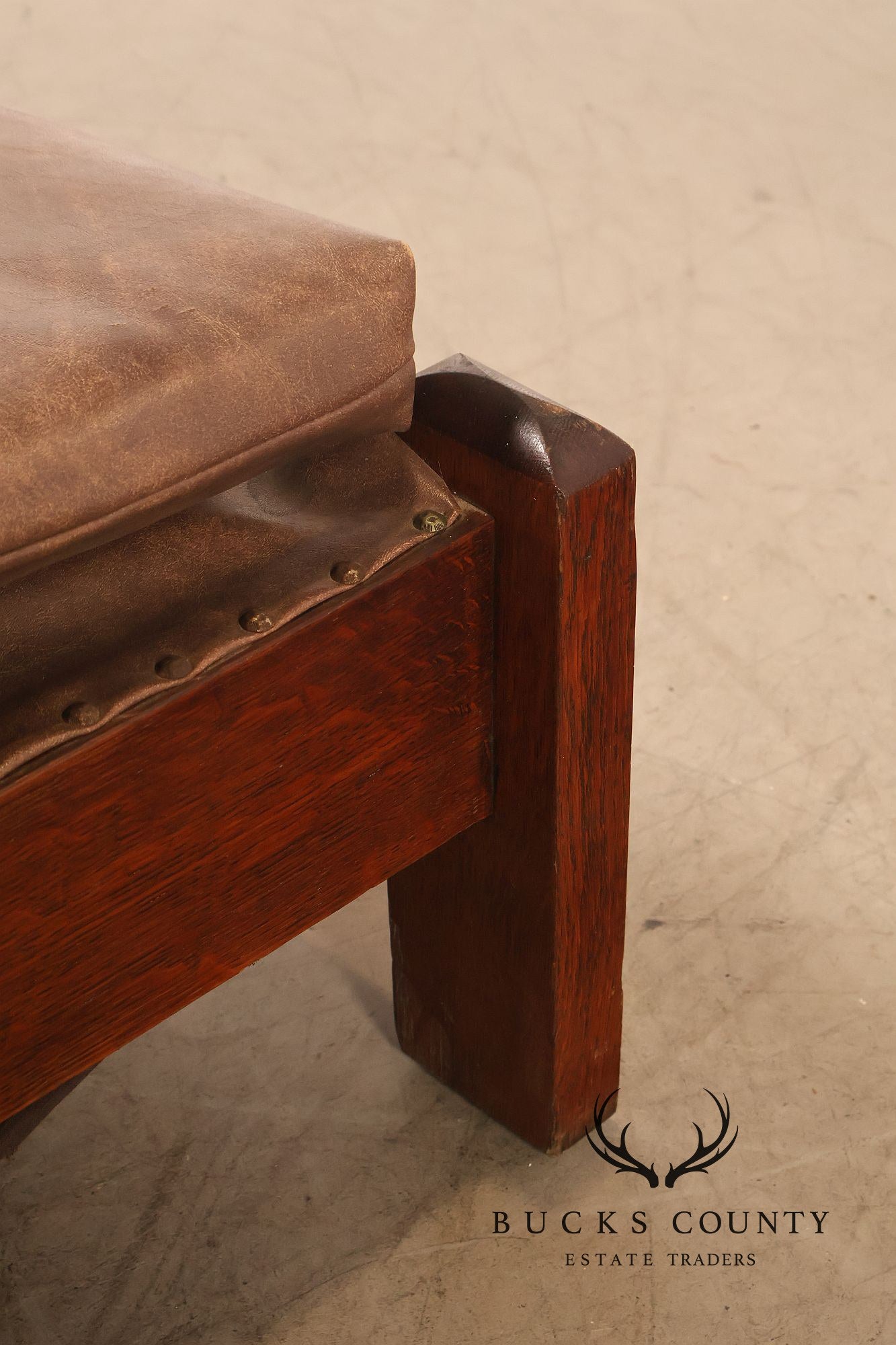 J.M. Young No. 295 Mission Style Oak Daybed