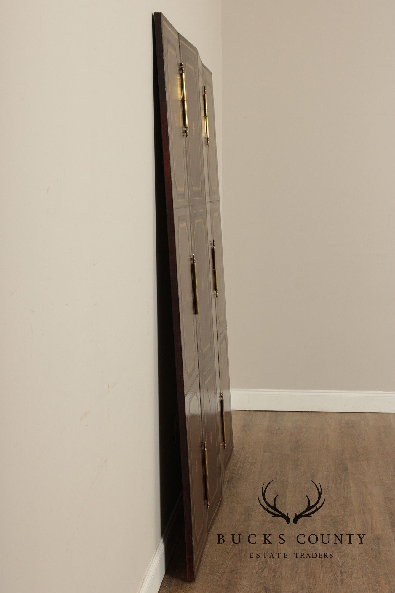 Maitland Smith Four-Panel Leather Folding Screen
