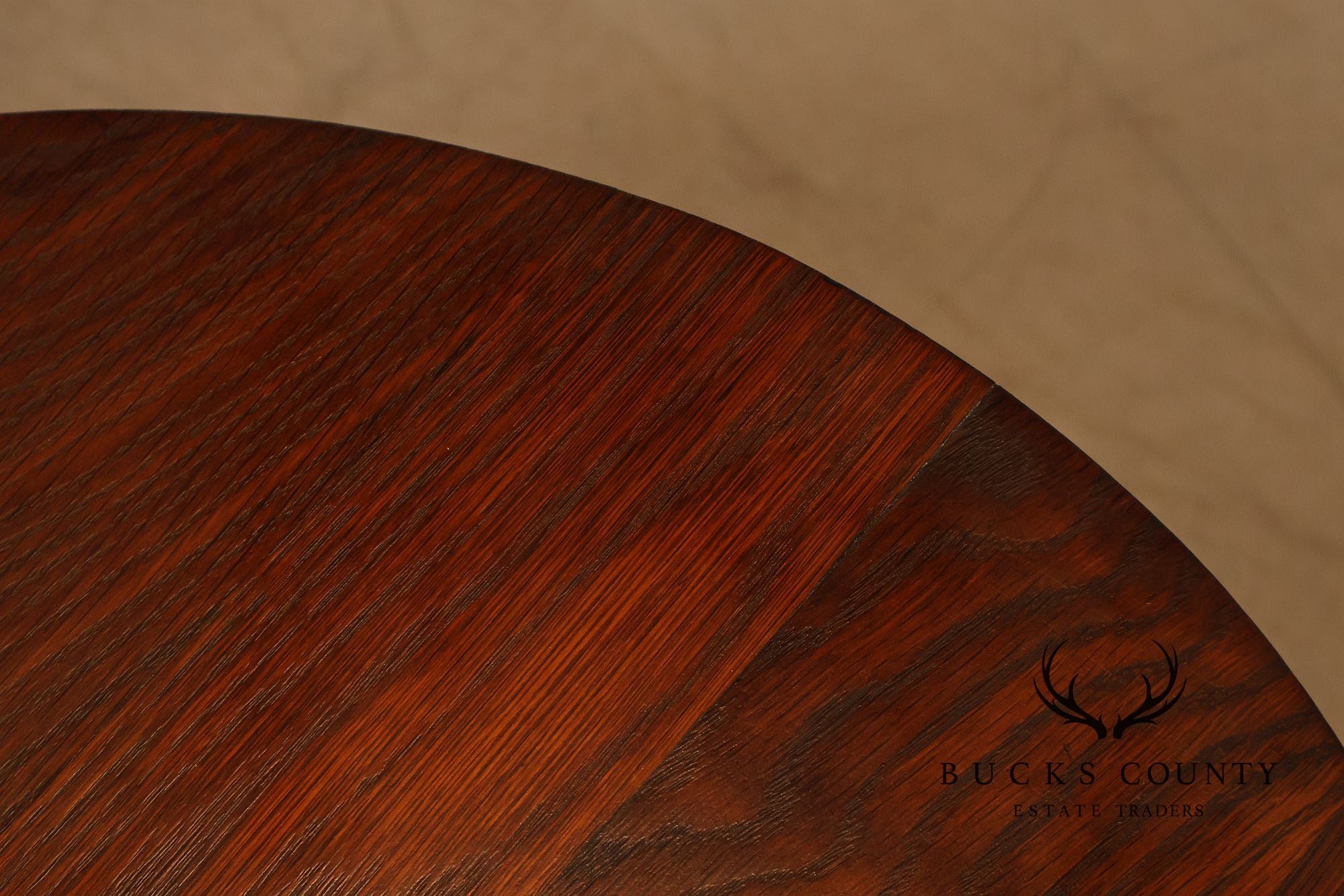Antique Limbert Model 146 Arts And Crafts Oak Oval Table With Ash Top