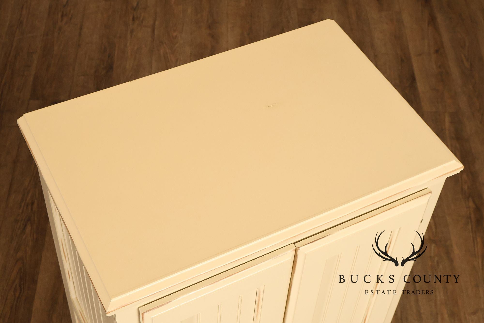 Coastal Style Painted Linen Cabinet