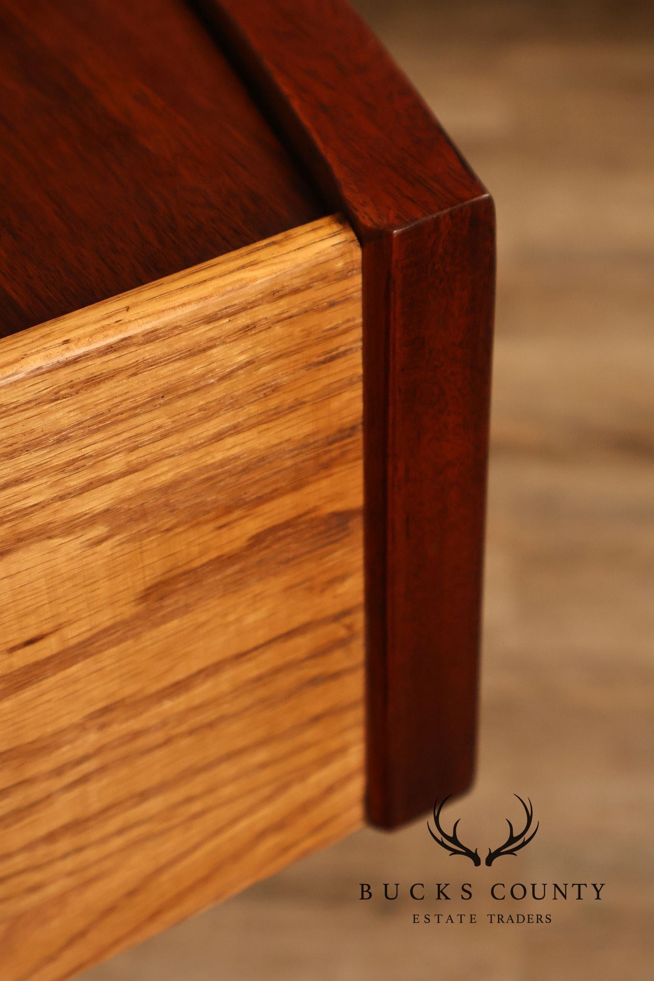 Henkel Harris Mahogany And Yew Wood Bow Front Chest Of Drawers