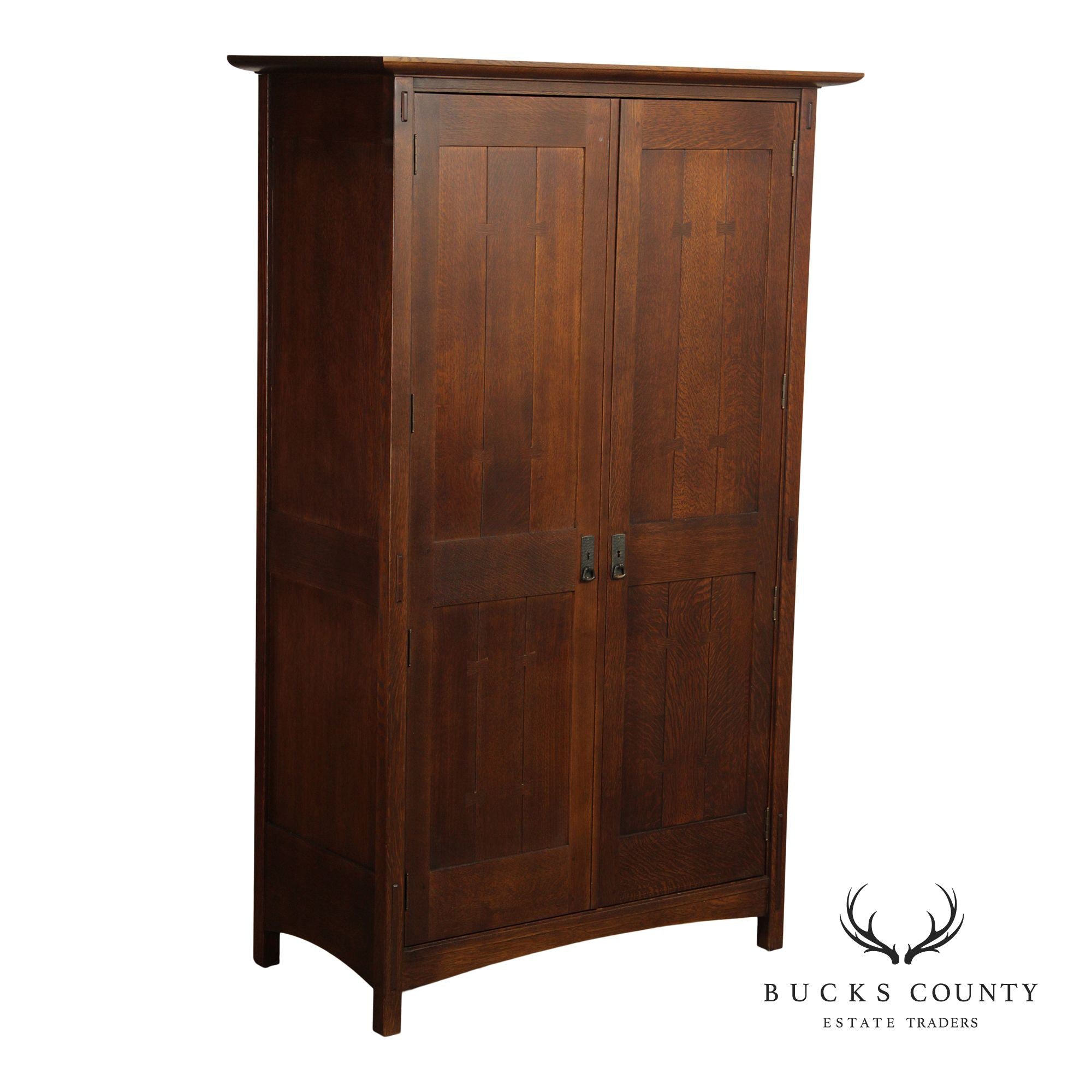 Stickley Mission Collection Oak Wardrobe Armoire