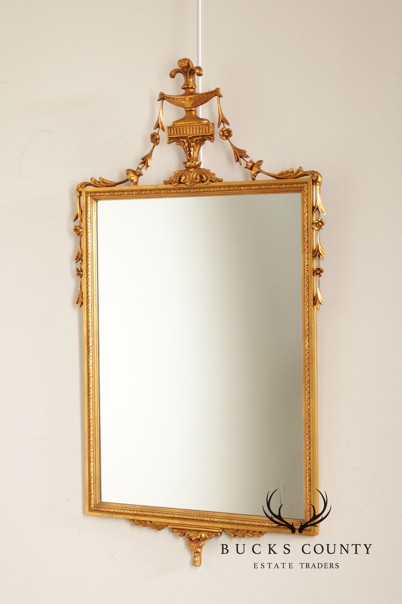 Adam Style Giltwood Wall Mirror
