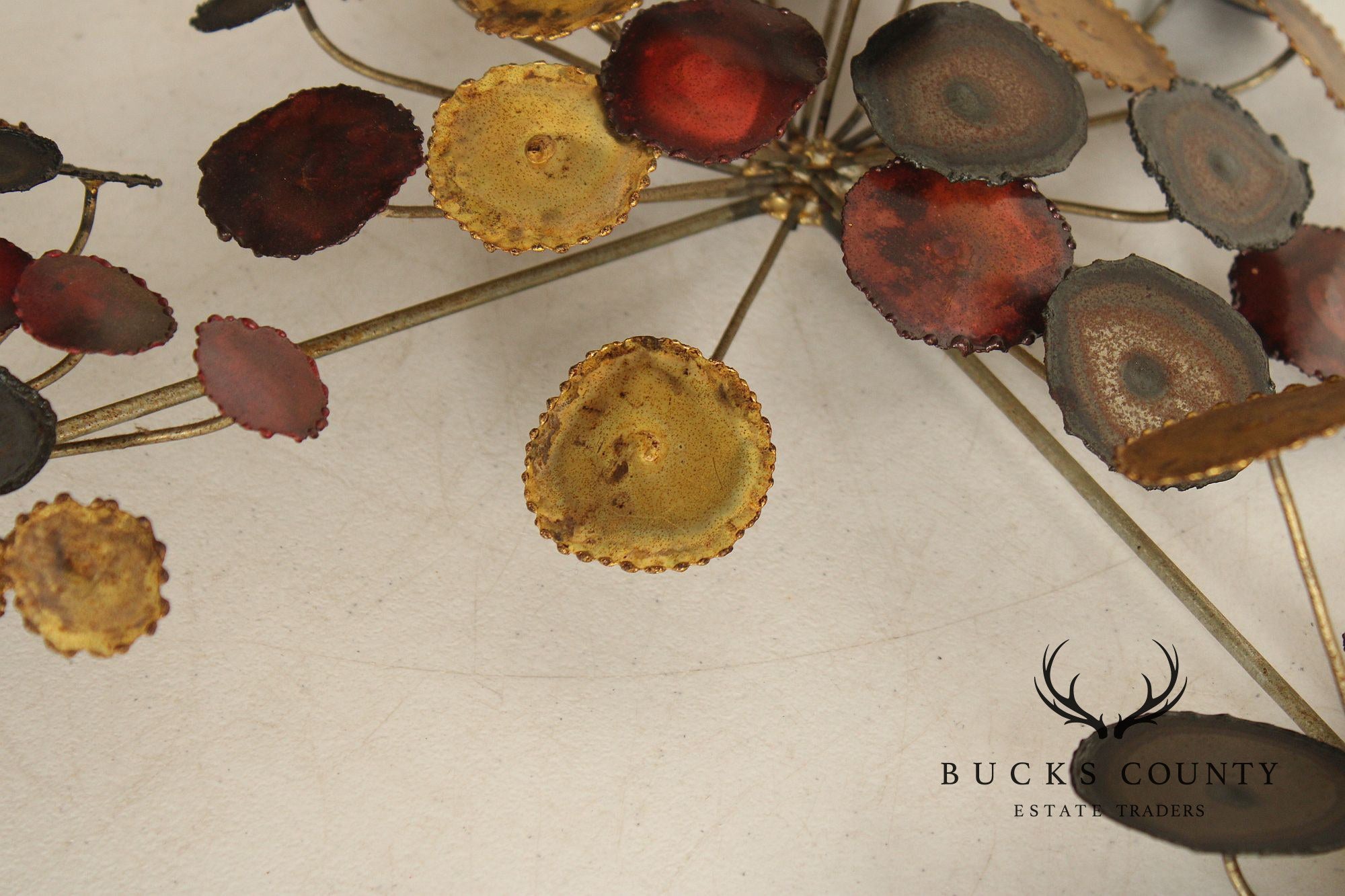 Mid Century Modern Brutalist Metal Wall Sculpture