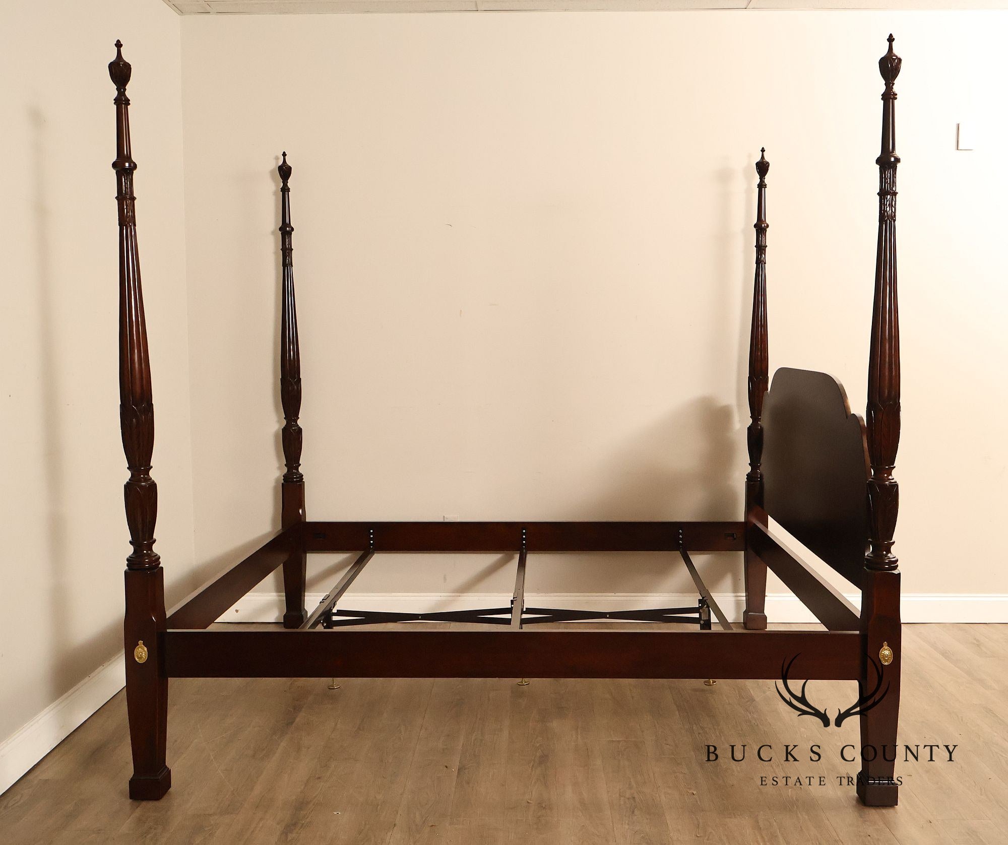 Statton King Size Carved Cherry Poster Bed