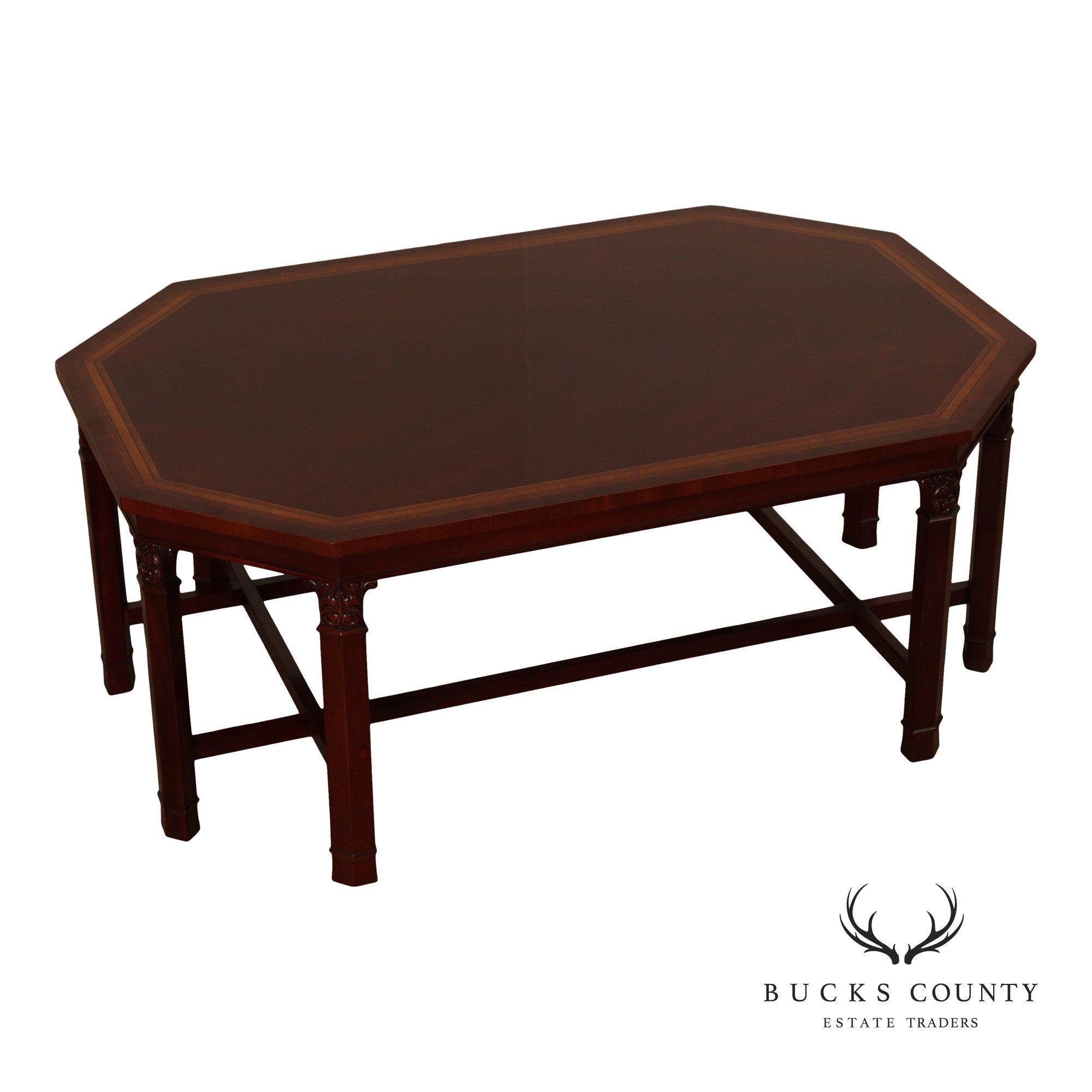 Kindel Georgian Style Mahogany Coffee Table