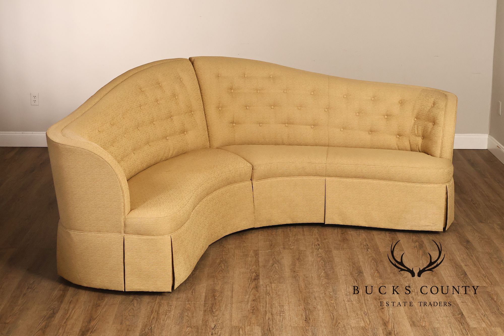 Thomasville Bogart Collection Curved Corner Sofa