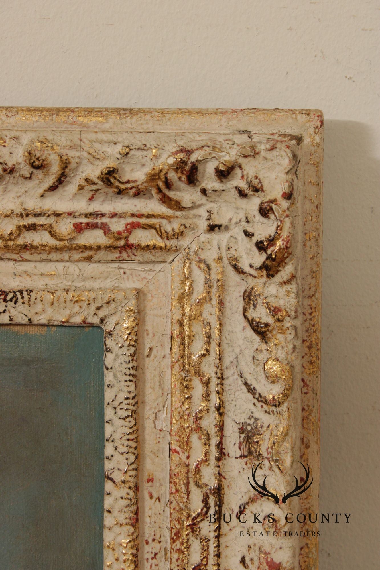 Cesare A. Ricciardi Framed Oil Portrait, Society Woman