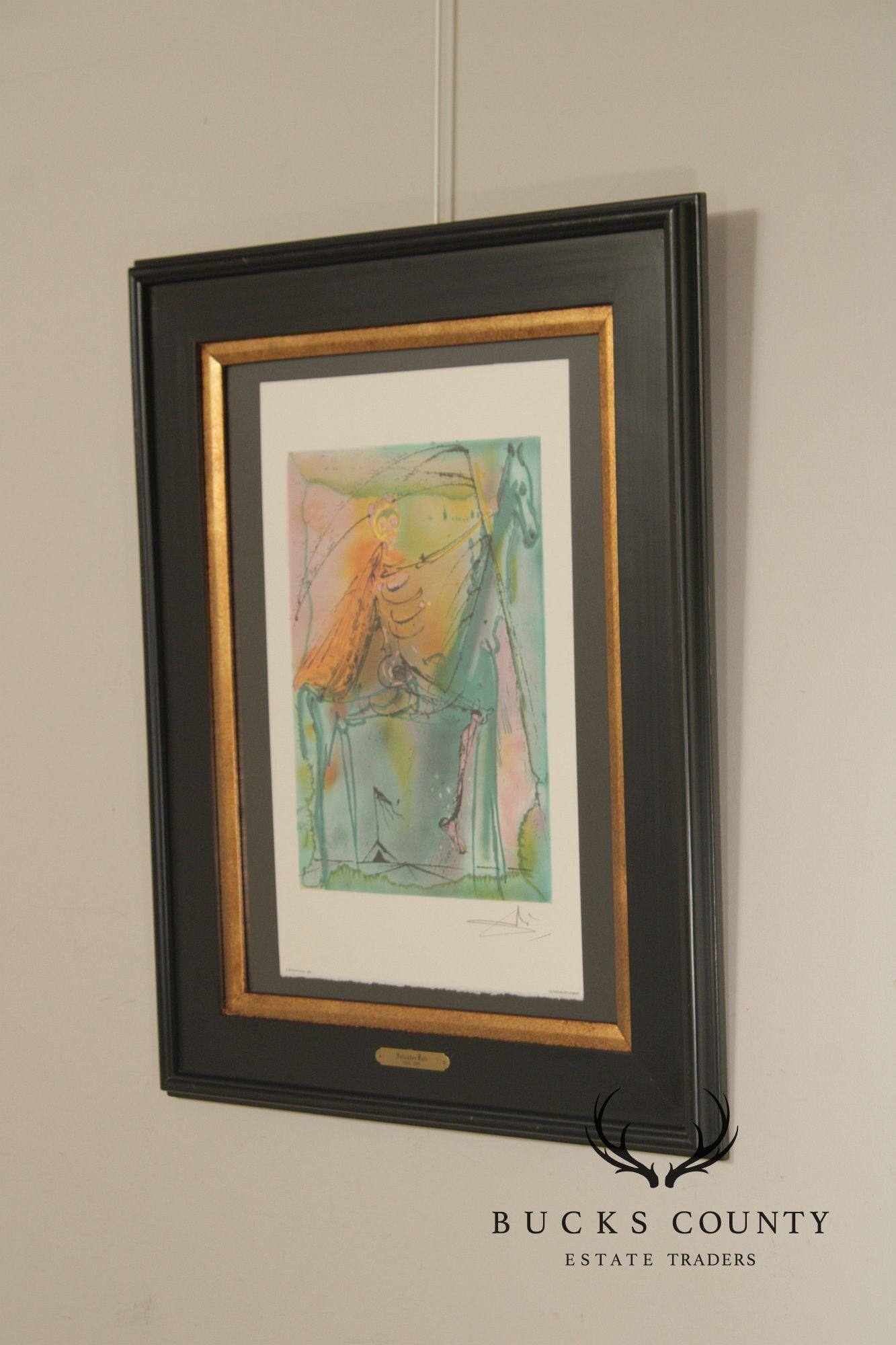 Salvador Dalí Framed Lithograph, 'Cheval De La Mort'