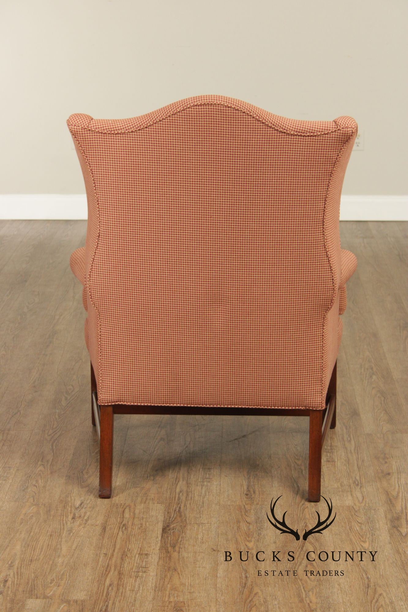 Kittinger Williamsburg Adaptation Pair of Mahogany Wing Chairs