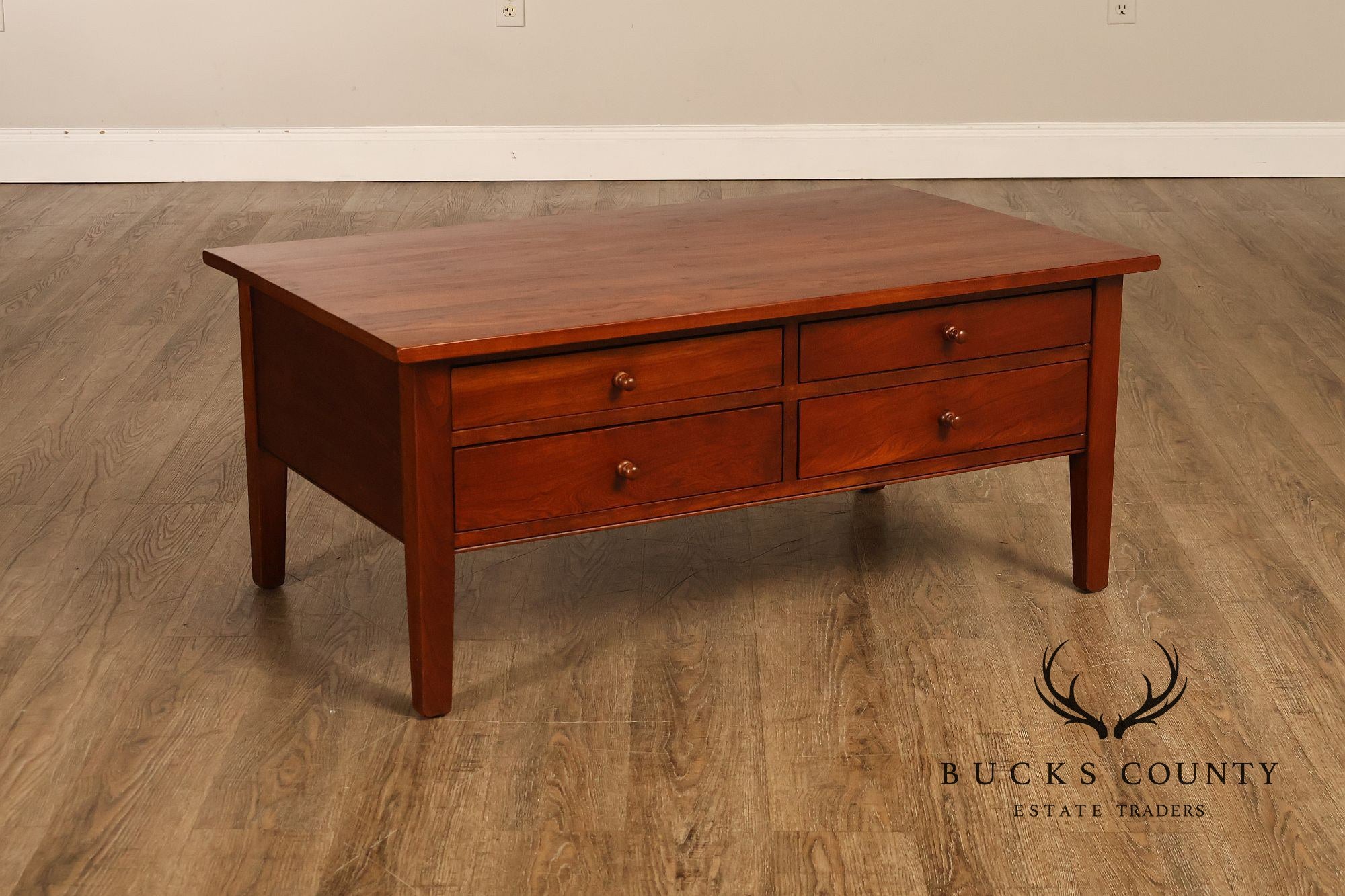 Piper Classics Shaker Style Salem Solid Cherry Coffee Table