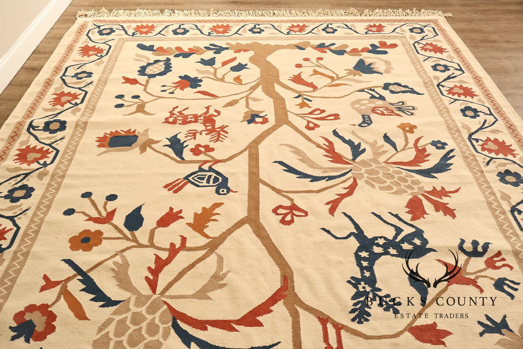 Capel Folk Art Style Tree of Life Area Rug