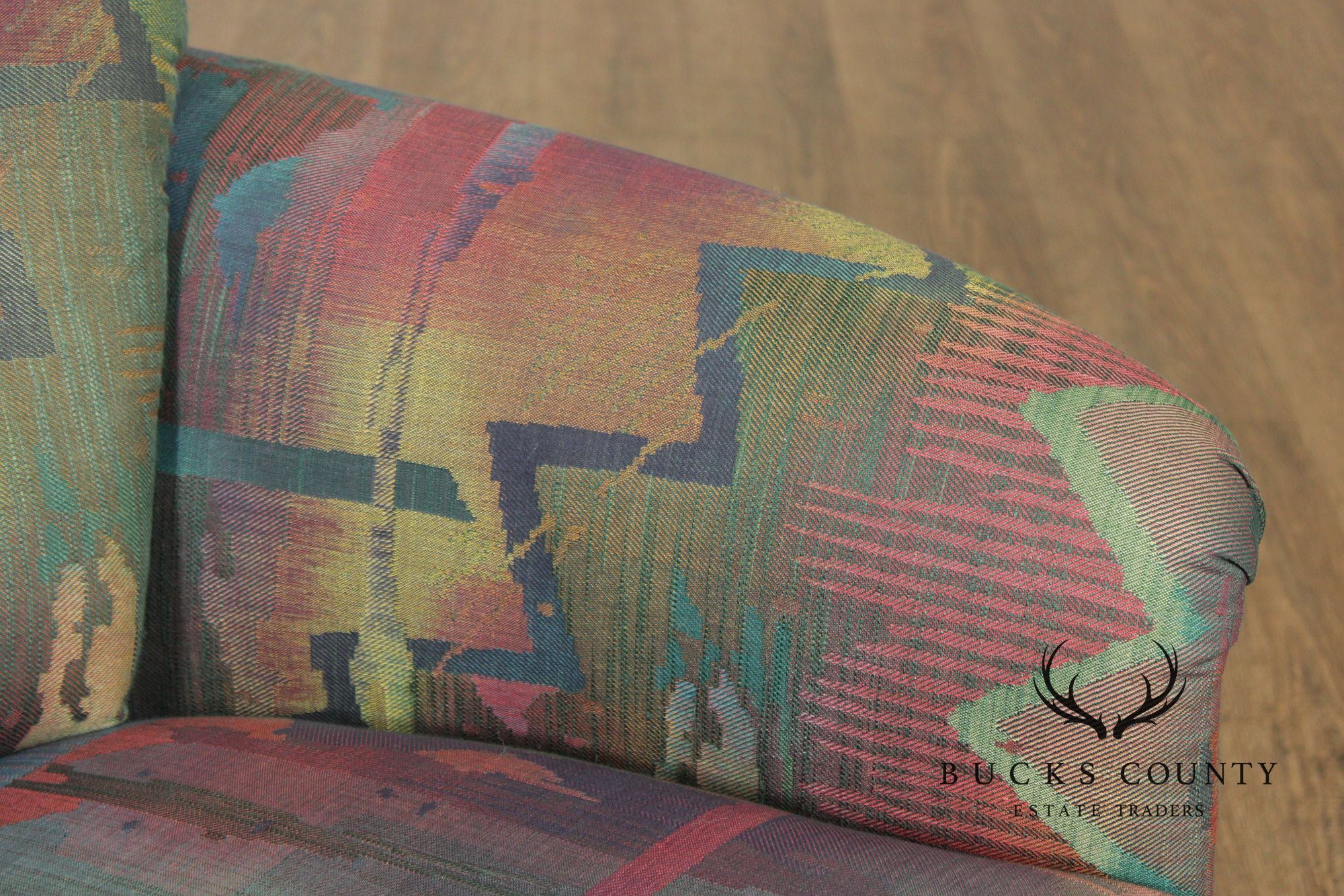 Sherrill Furniture Post Modern Pair of Swivel Club Chairs