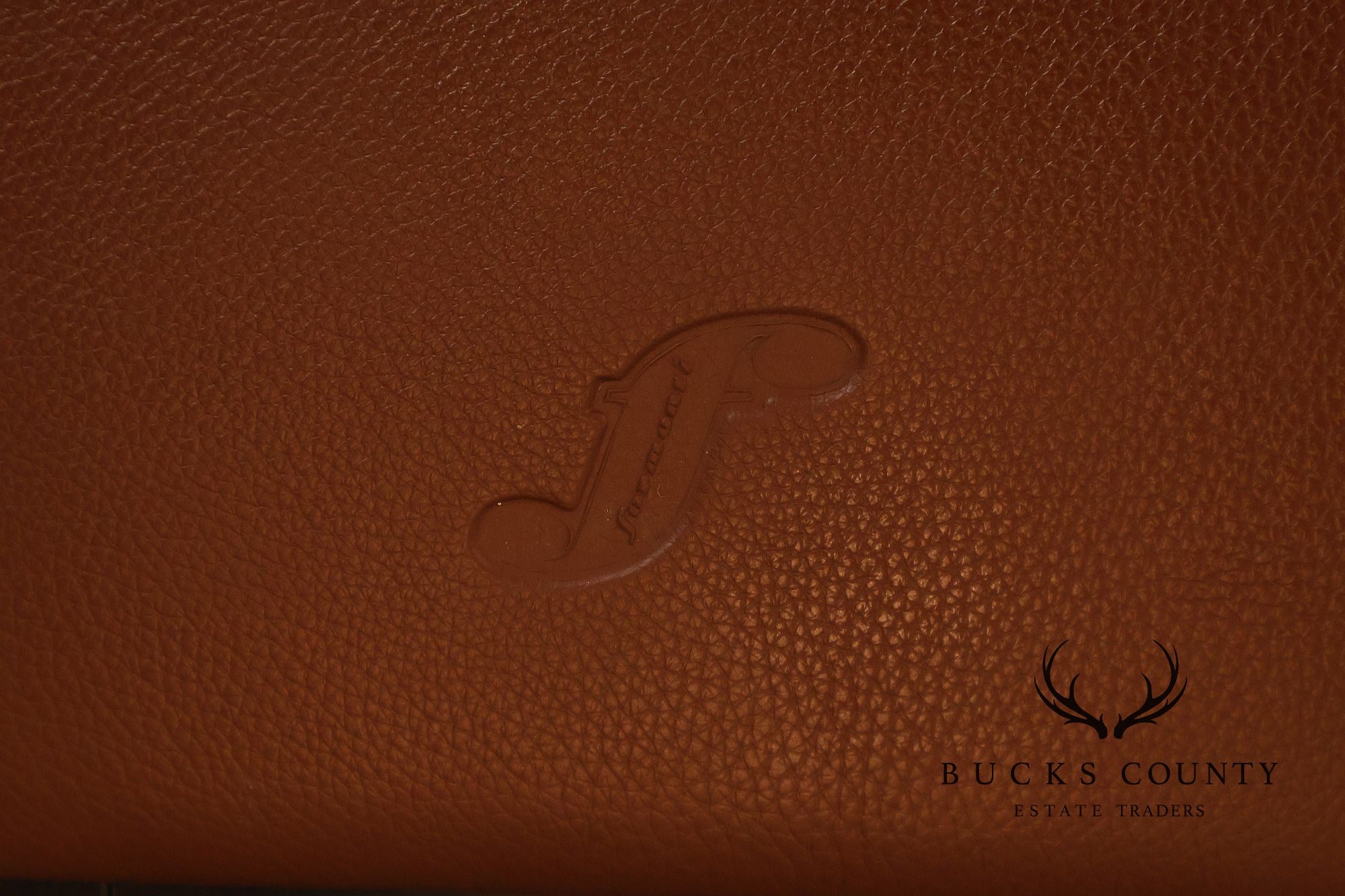 Formenti Pair of Italian Leather Lounge Chairs