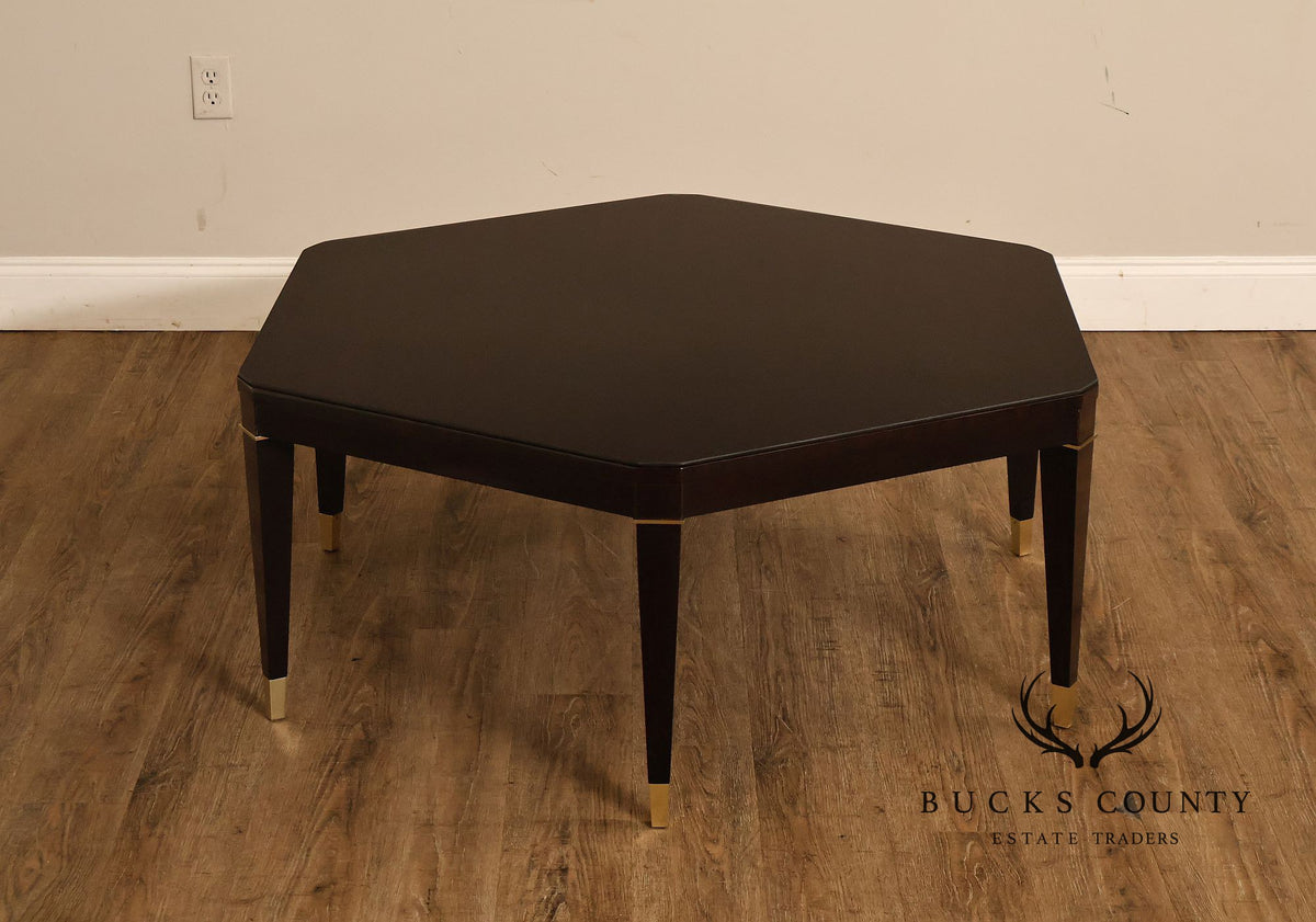 Councill Furniture Hexagonal Glass Top Coffee Table