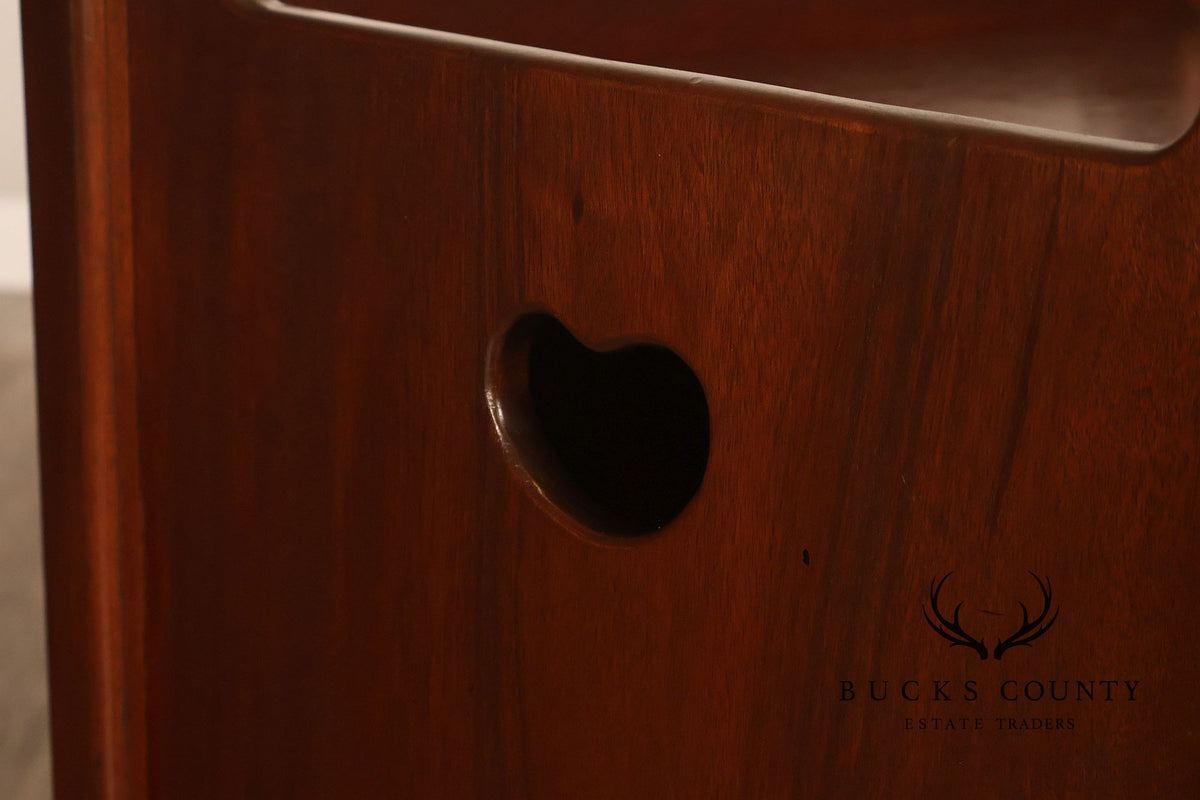 Custom Made Traditional One-Drawer Bedside Nightstand By Mark A. Krebs