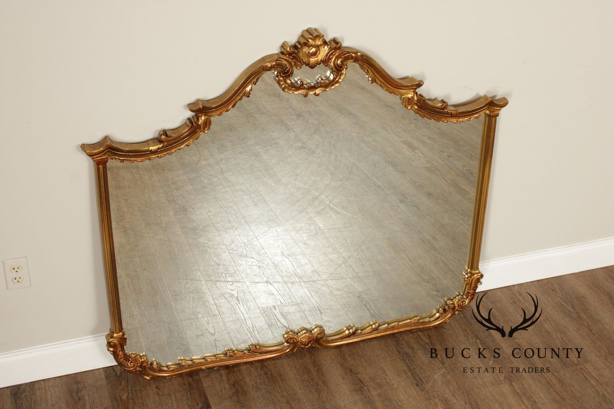 Carolina Mirror Georgian Style Gilt Painted Wall Mirror