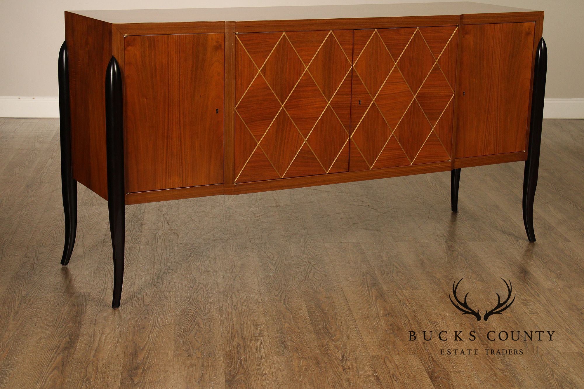 Acanto Luxury Furniture French Art Deco Style Walnut Sideboard Moma