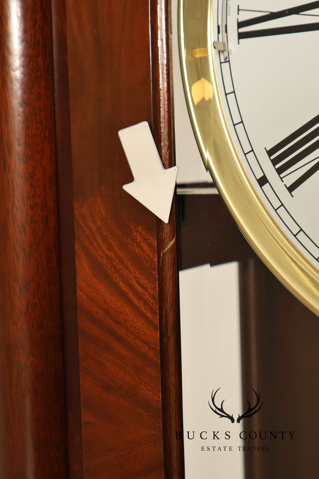 Sligh Dorset Flame Mahogany Grandfather Clock