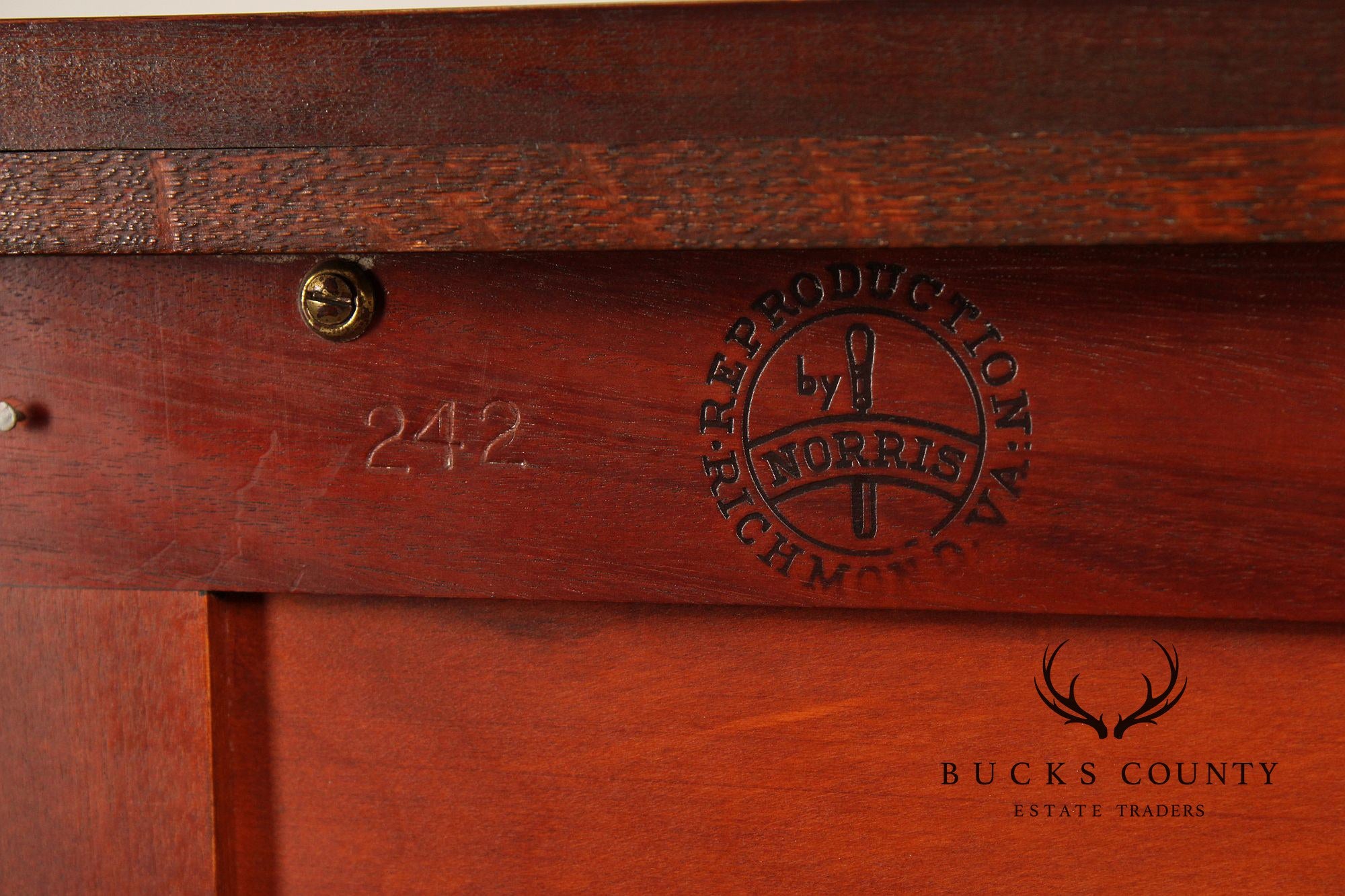 Norris Furniture Chippendale Style Mahogany Tall Chest