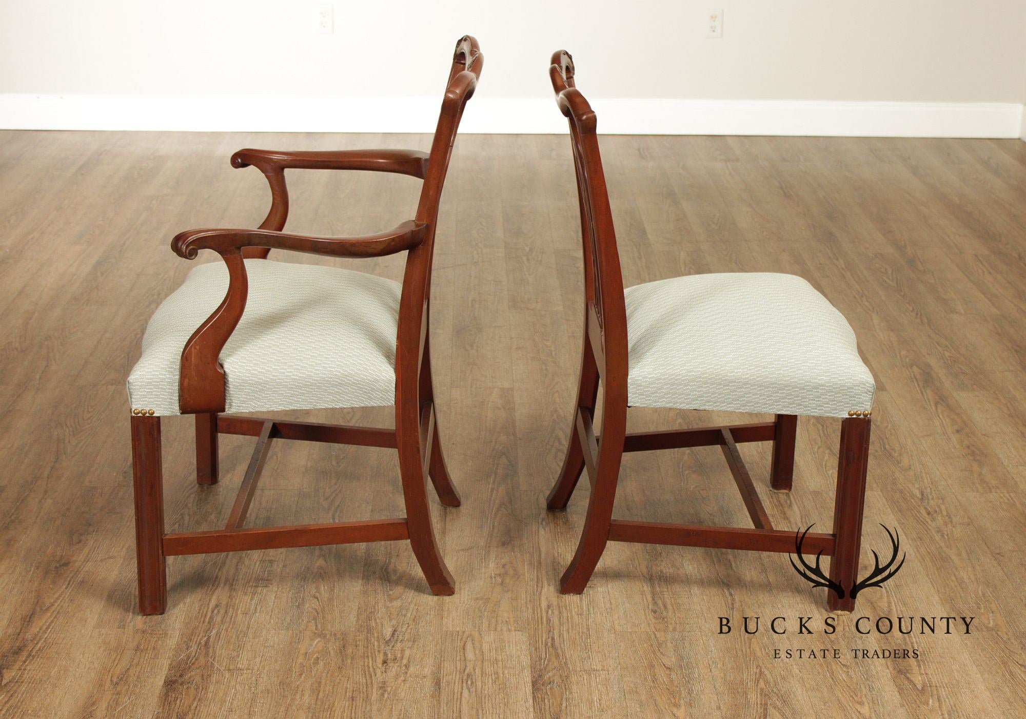 Chippendale Style Set of Six Mahogany Dining Chairs