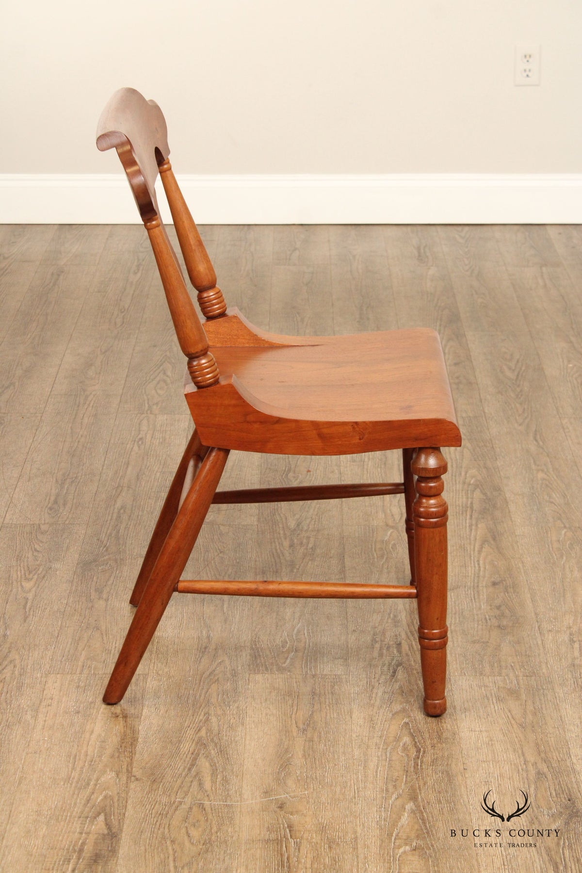 Branson Snider Benchmade Set of Four Cherry Dining Side Chairs