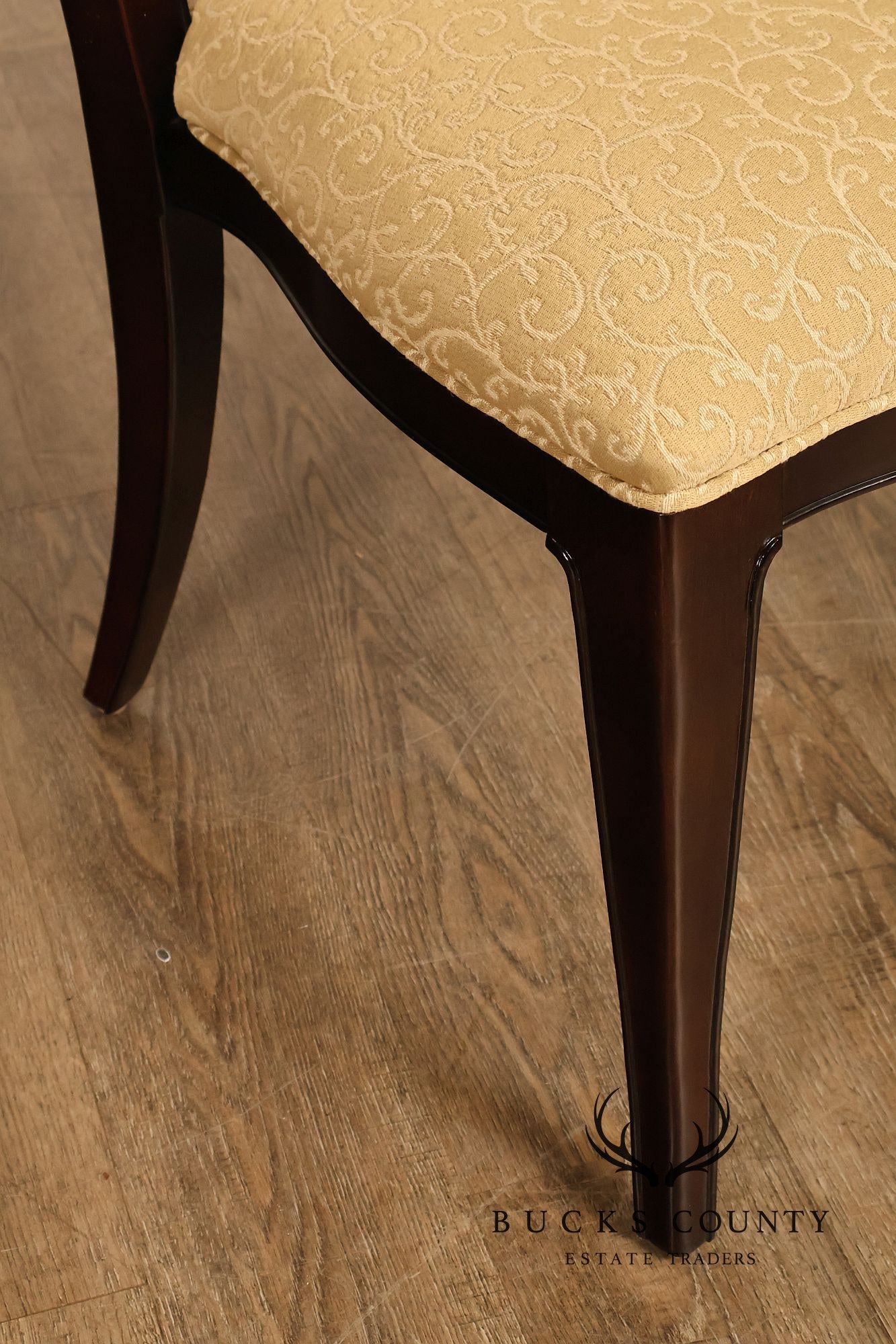 Thomasville Transitional Set of Eight Mahogany Dining Chairs