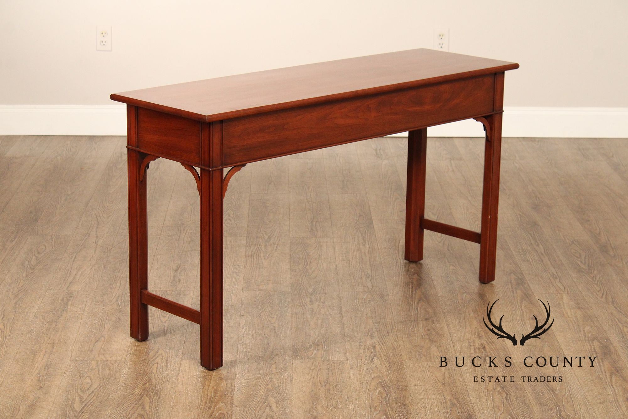 Henkel Harris Chippendale Style Cherry Console Table