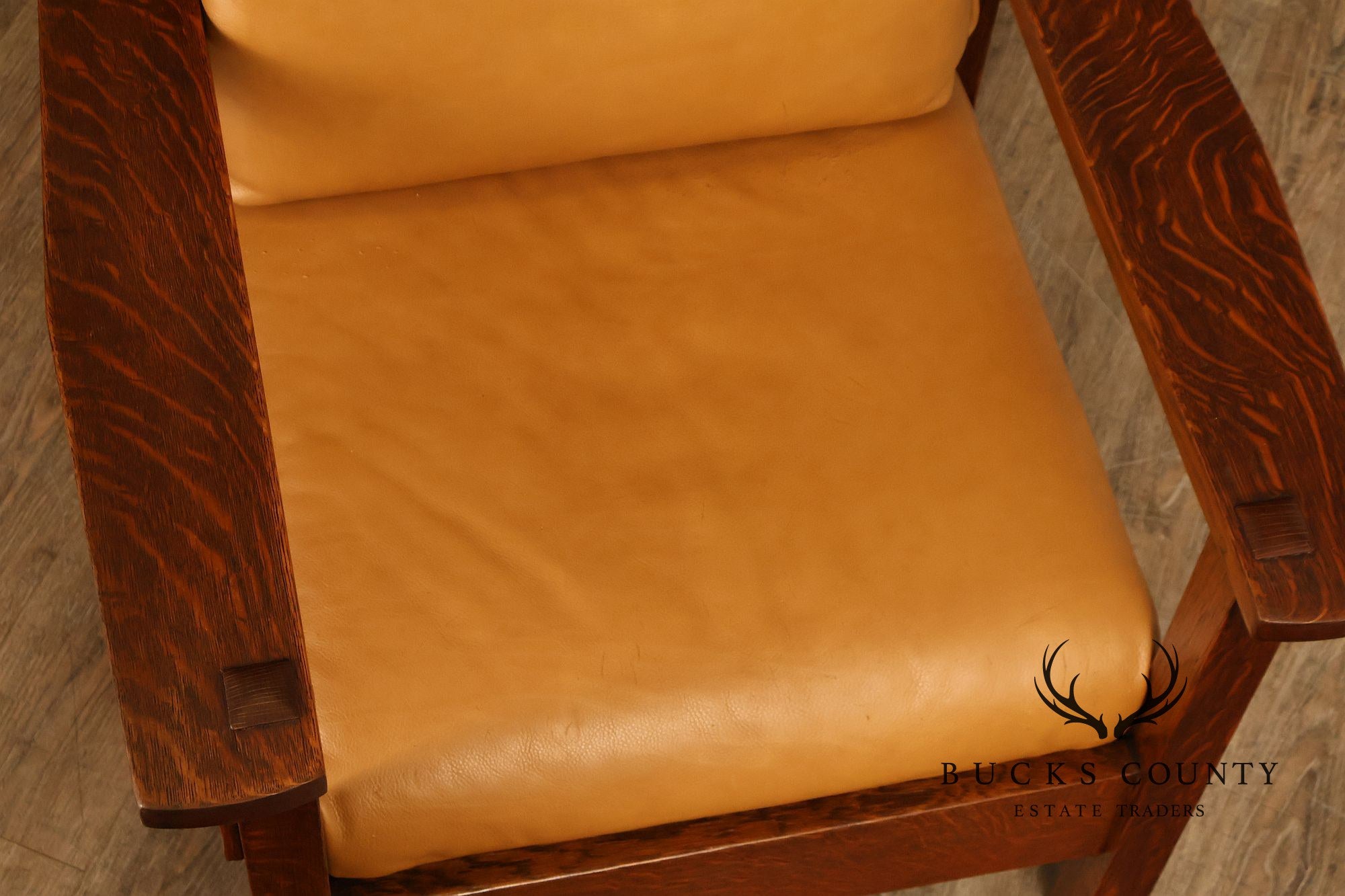 Gustav Stickley Antique Mission Oak Morris Chair Model 346